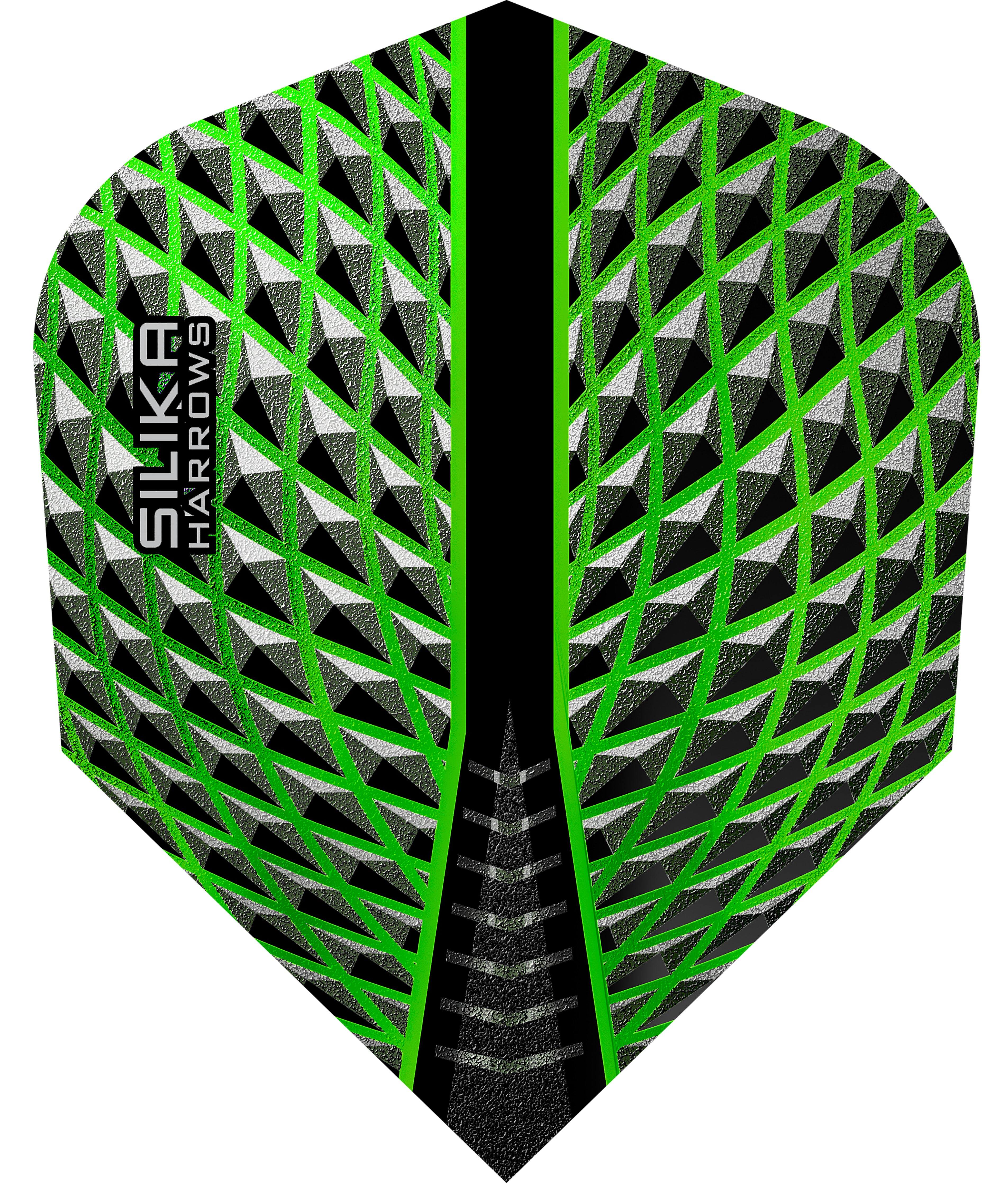 Harrows Silika Dart Flights - 100 Micron - No6 - Green
