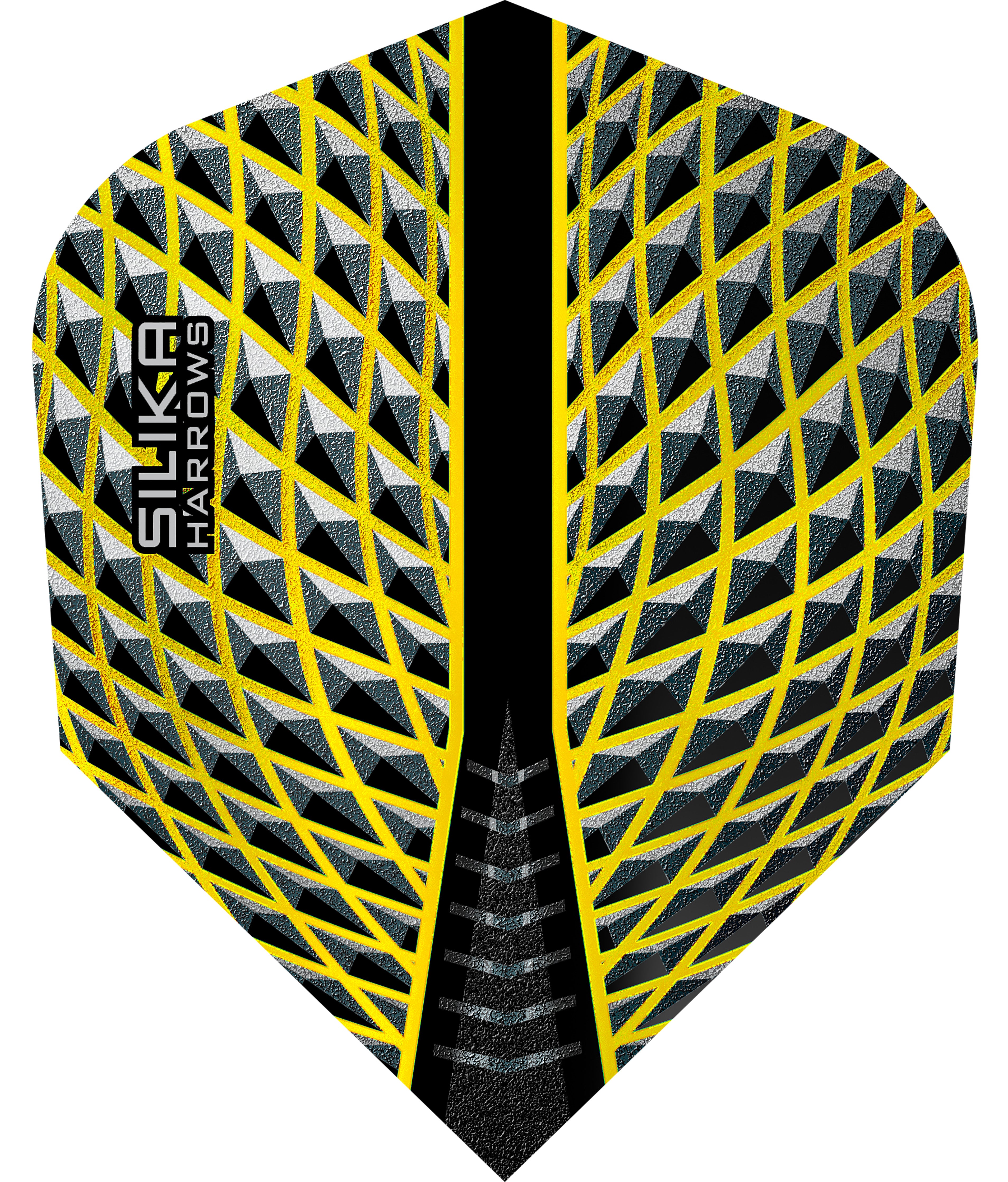 Harrows Silika Dart Flights - 100 Micron - No6 - Yellow