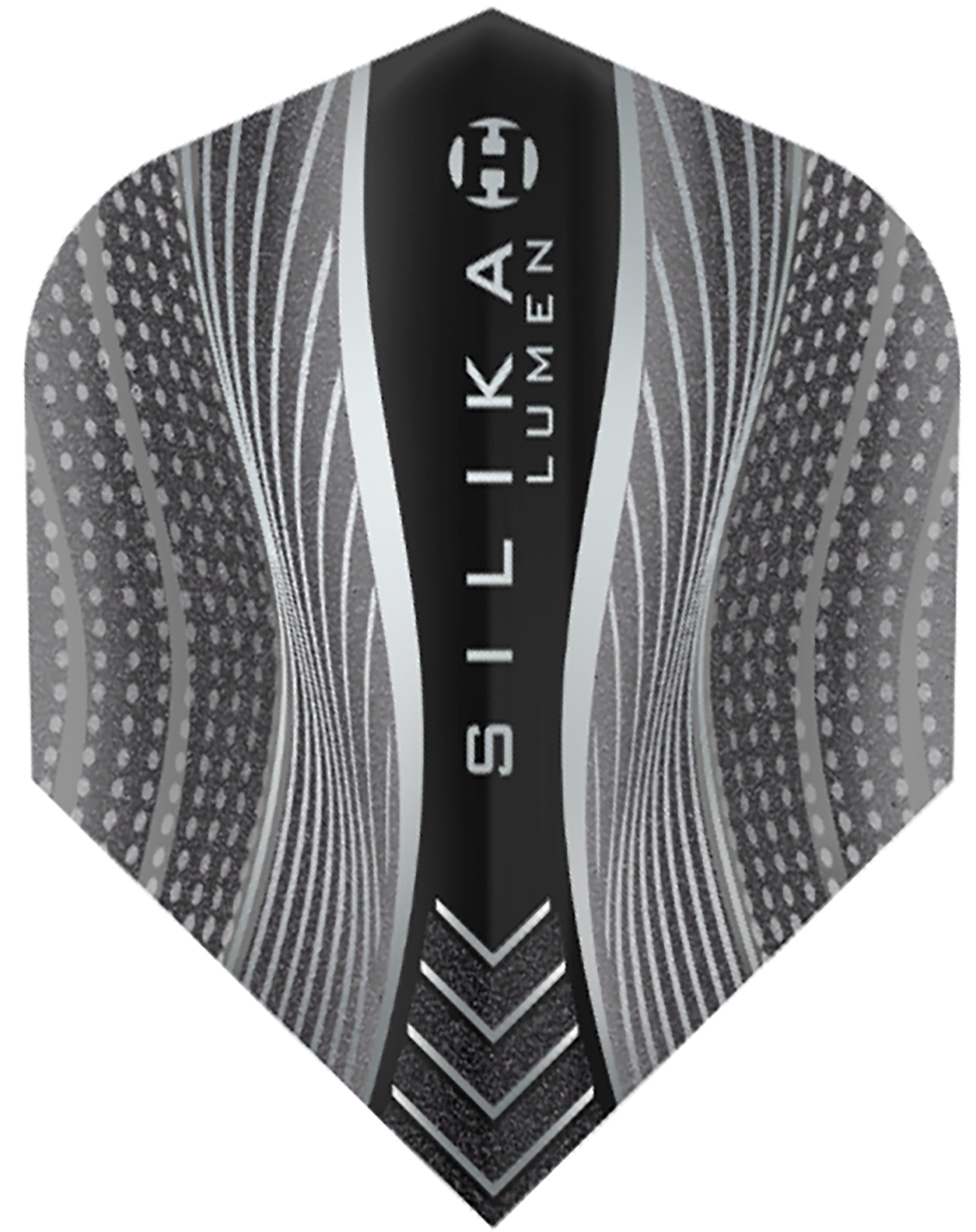 Harrows Silika Lumen Dart Flights - 100 Micron - No6 - Black