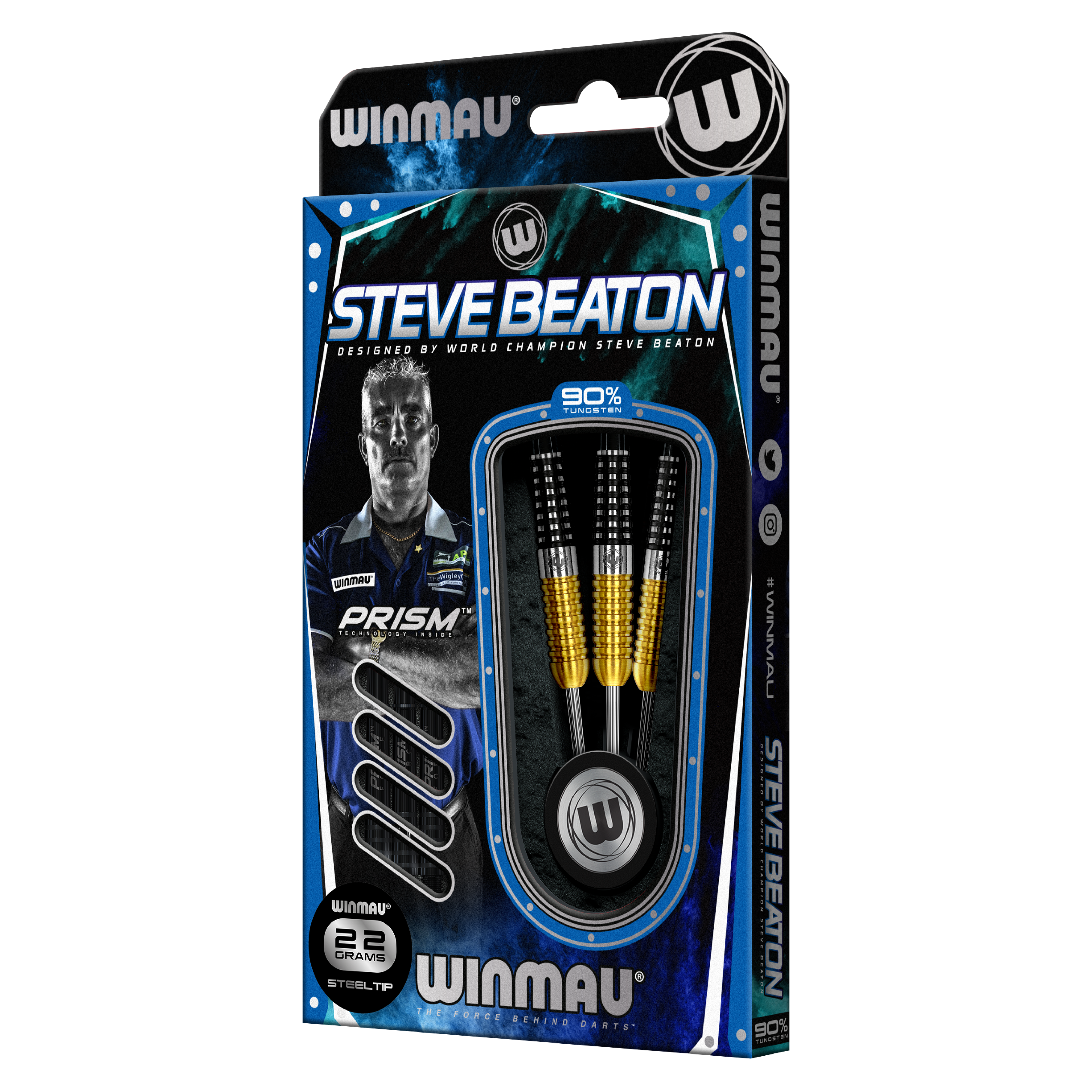 Winmau Steve Beaton - Special Edition - Bronze Adonis - 90% Tungsten Darts - 22g 24g