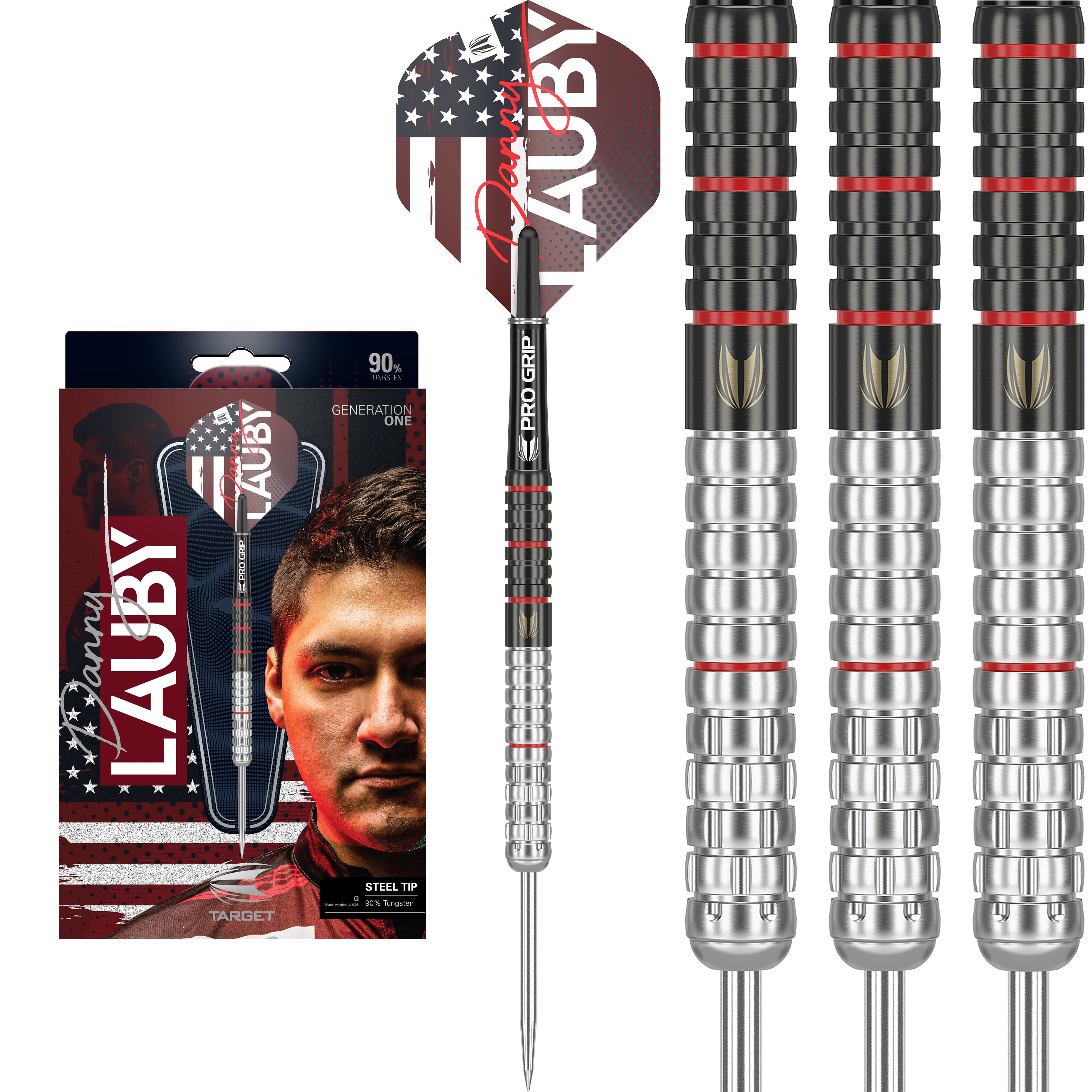 Target Danny Lauby - Gen 1 - 90% Tungsten Darts - 22g 24g