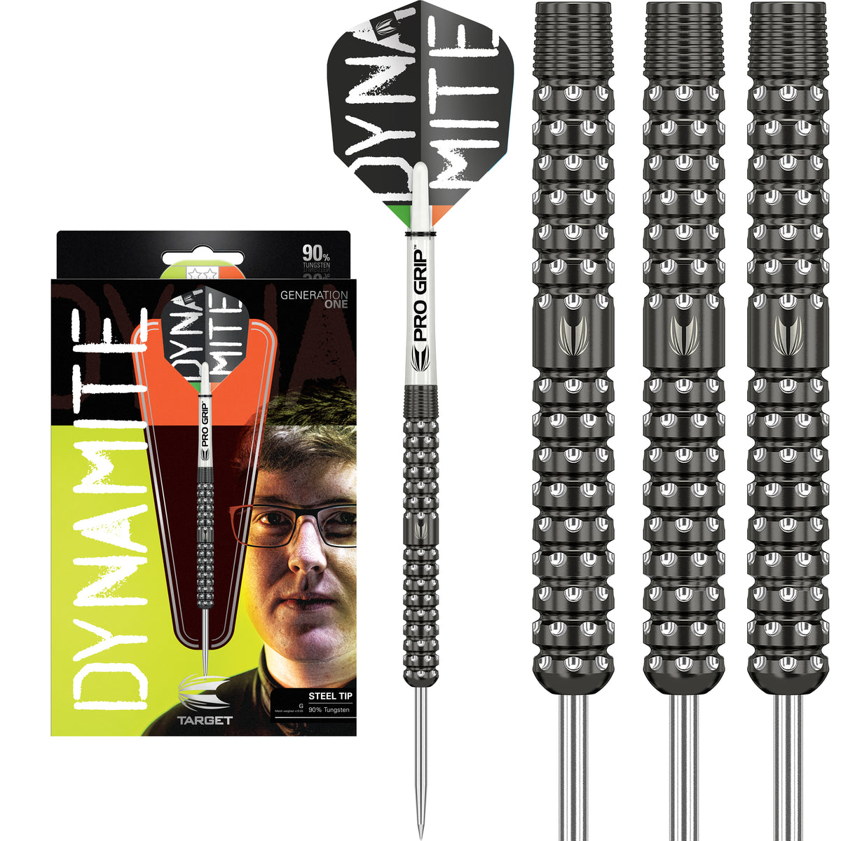 Target Keane Barry - Dynamite - Gen 1 - 90% Tungsten - Steel Tip Darts –  Bully Darts