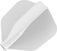 Target 8 Flight - White - No6 Standard - Moulded Flight System