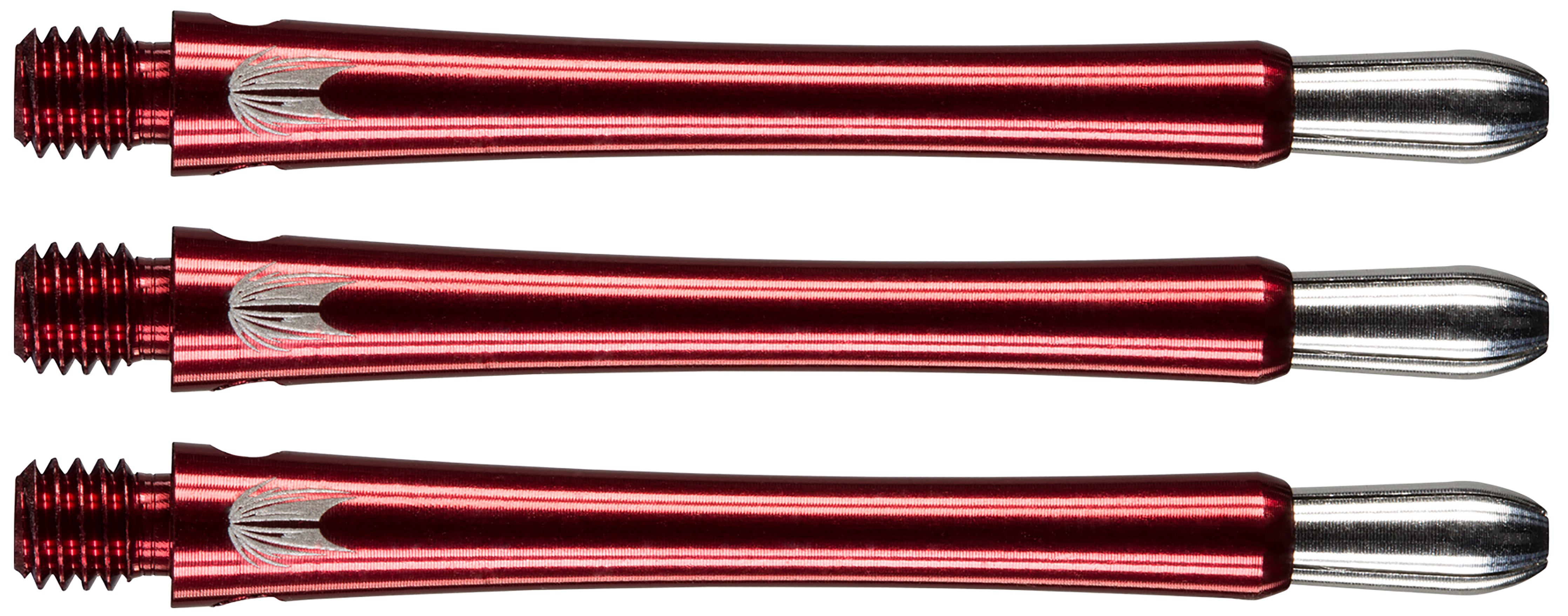 Target Grip Style Aluminium Shafts With Replaceable Tops - Red