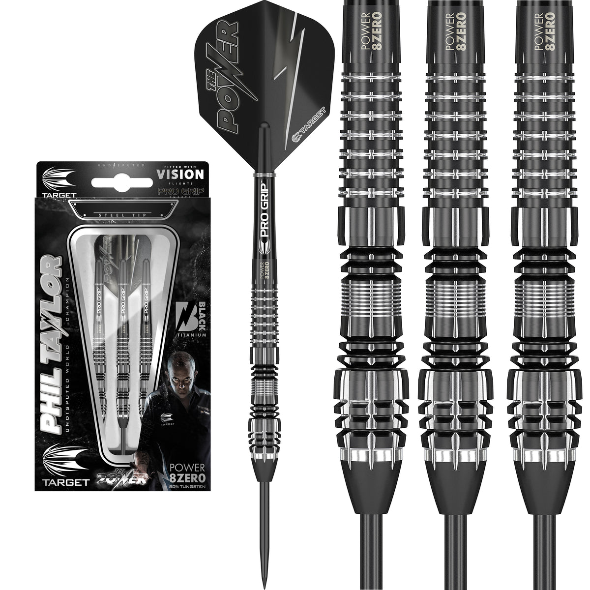 Buy Target Power Series Black 23g Darts Set, Darts