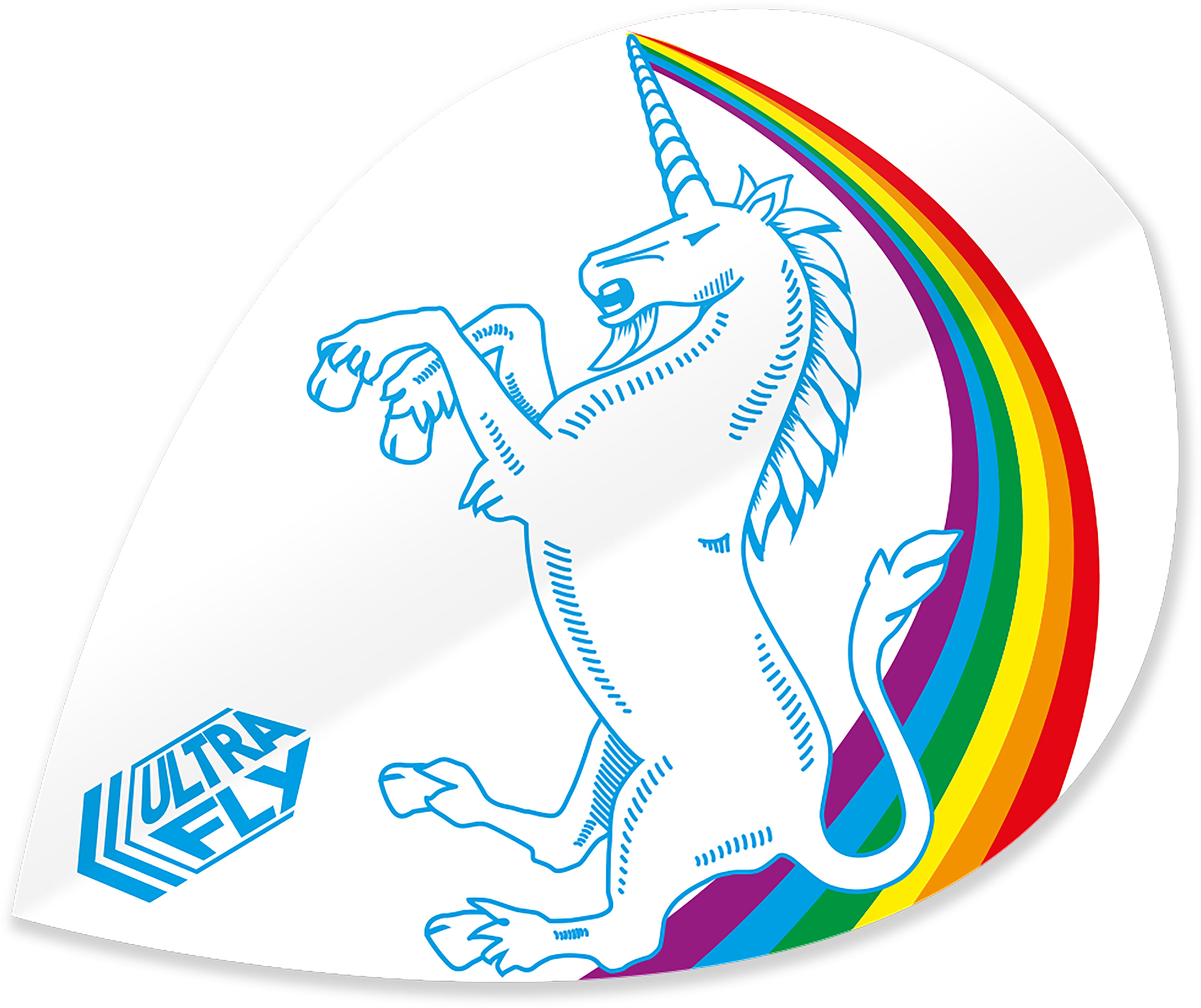 Unicorn Rainbow - White - Ultrafly.100 - Xtra - Dart Flights