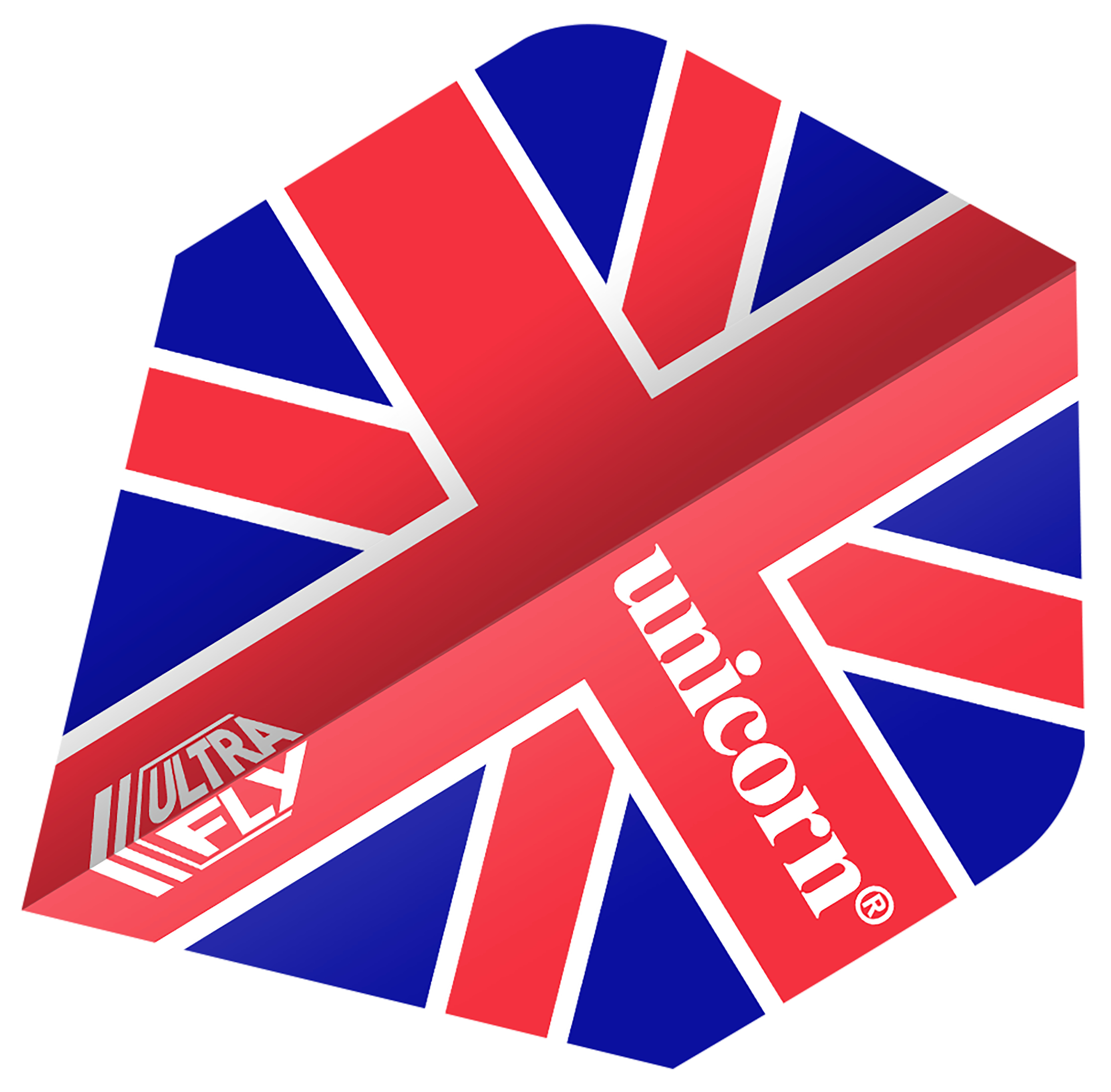 Unicorn Ultrafly Dart Flights - 100 Micron - Plus Std - Union Jack