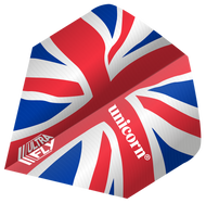 Unicorn Ultrafly Dart Flights - 100 Micron - Big Wing Std - Union jack - Wavy