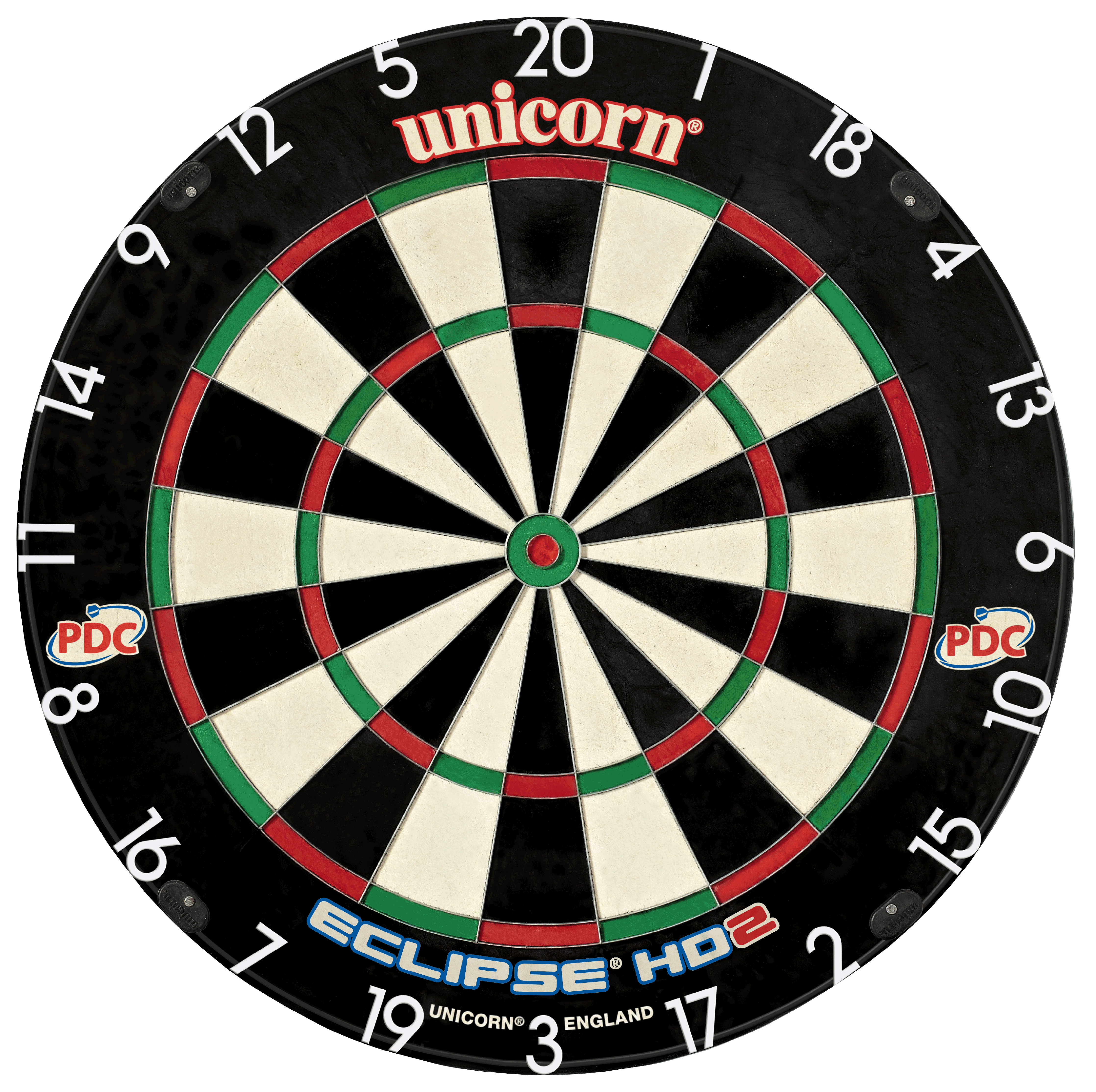 Unicorn Eclipse HD 2 Pro Dartboard - Professional - with UniLock - PDC Circuit - HD2 Pro Edition