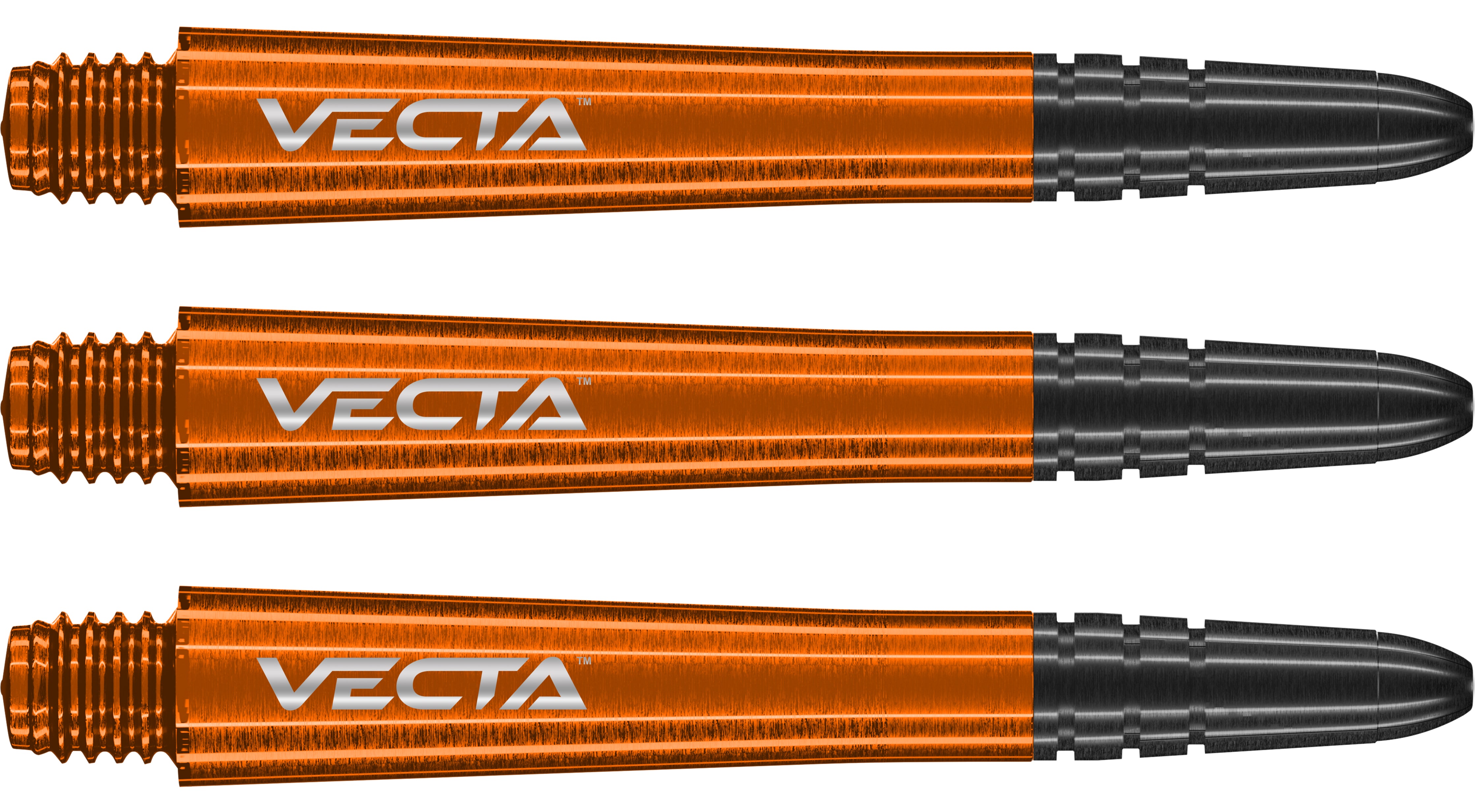 Winmau Vecta Dart Stems - Polycarbonate Base - Aluminium Top - Orange