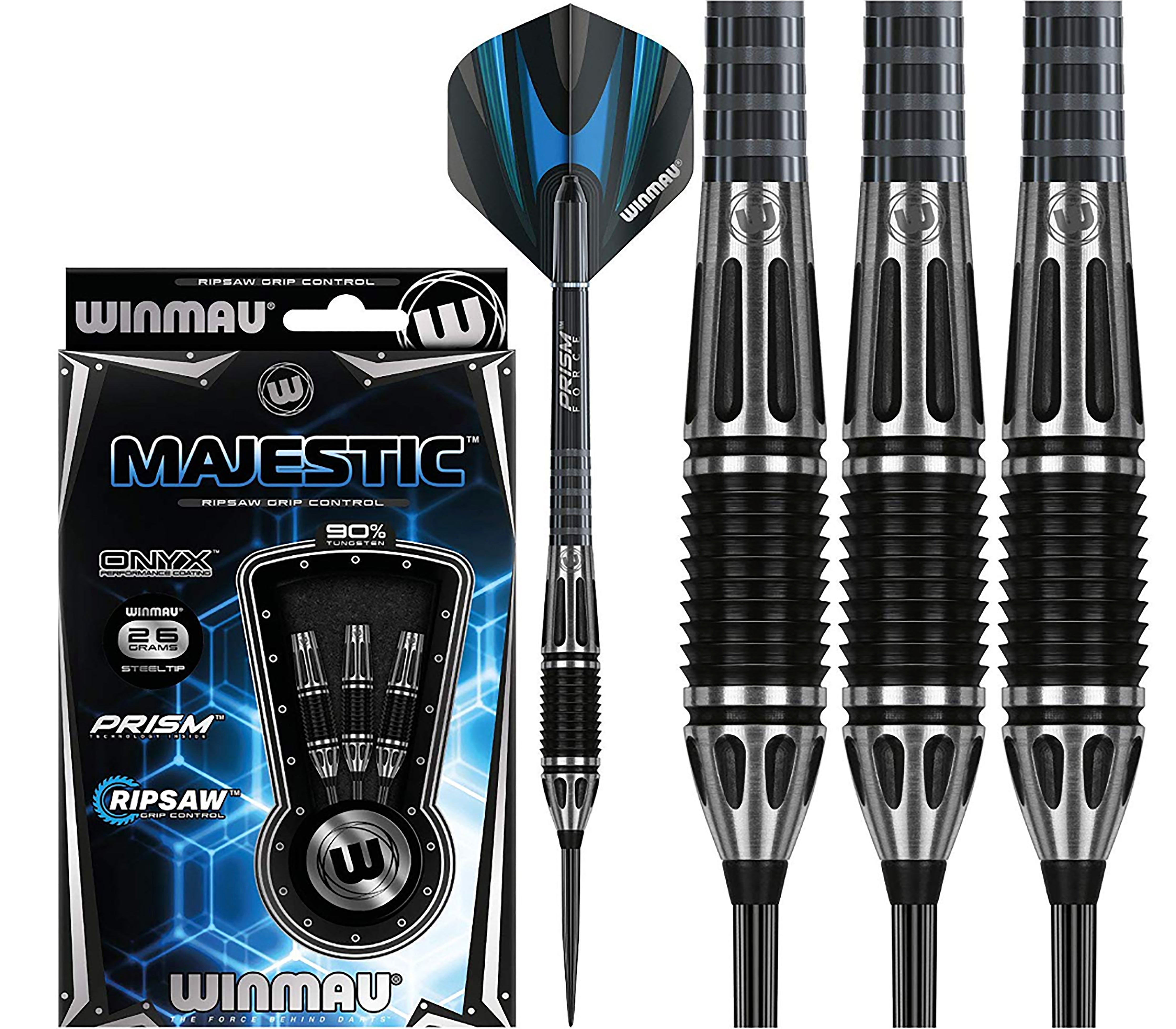 Winmau Majestic - 90% Tungsten Darts - 22g 24g 26g
