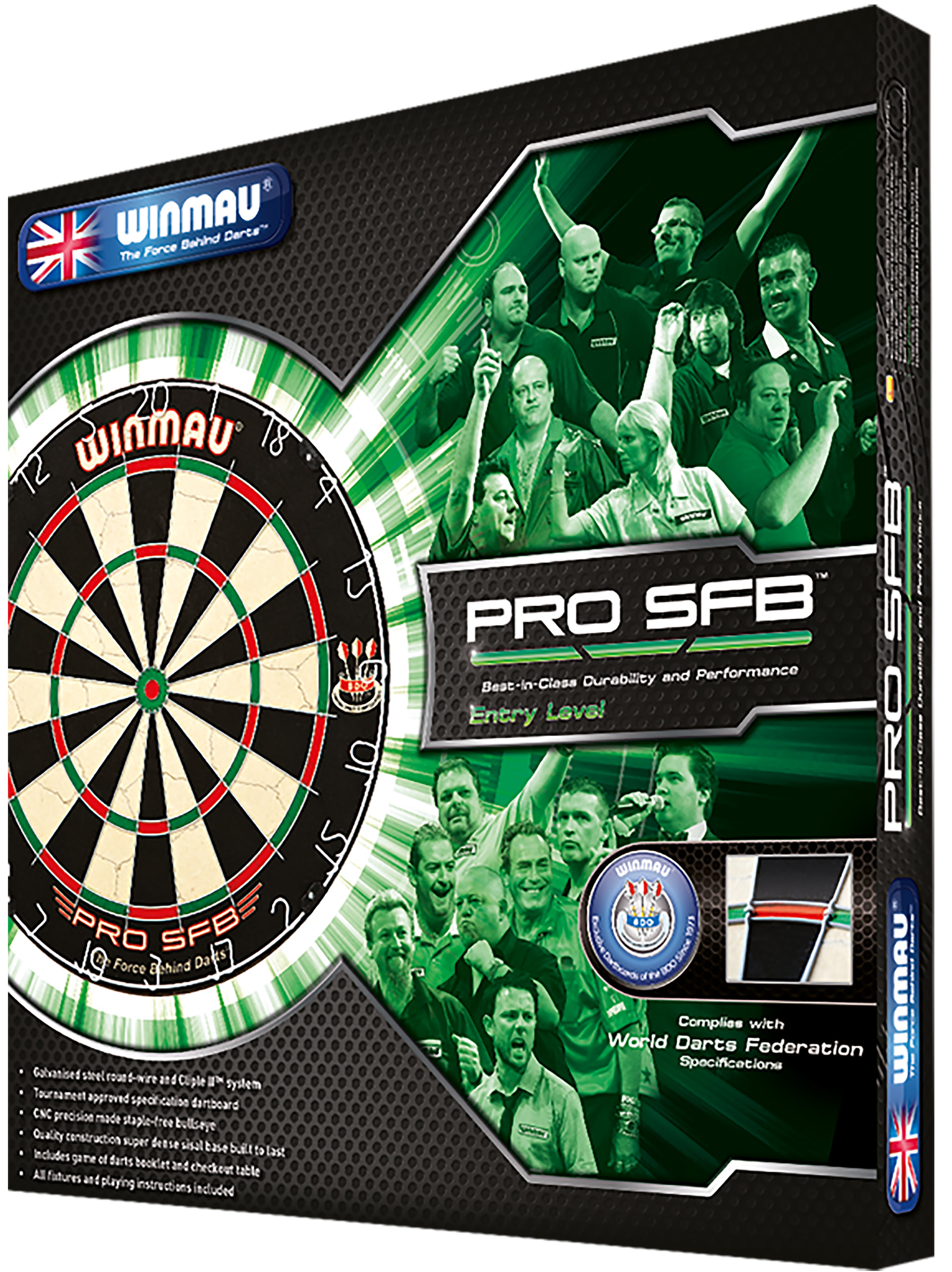 Winmau PRO-SFB Professional Dartboard - Entry Level - Steel Tip