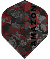Amazon Dart Flights - 100 Micron - Standard - No2 - Camo - Red
