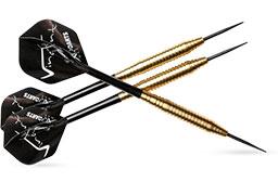 Selection of dart range designs showing different barrel styles and finishes