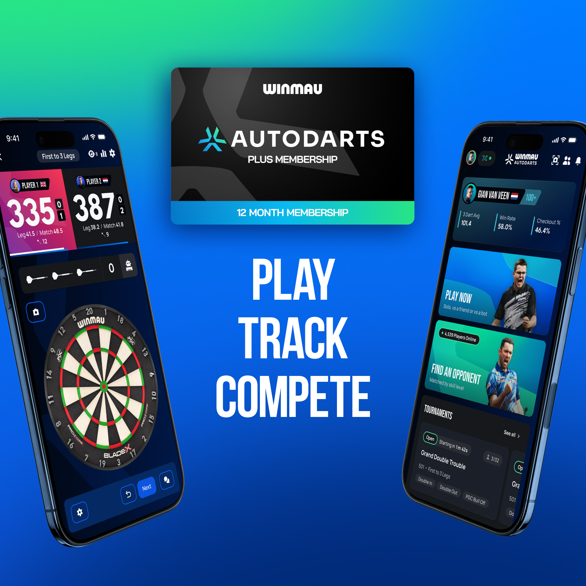 Winmau Autodarts Tripod Bundle - Tripod + 12-Month subscription