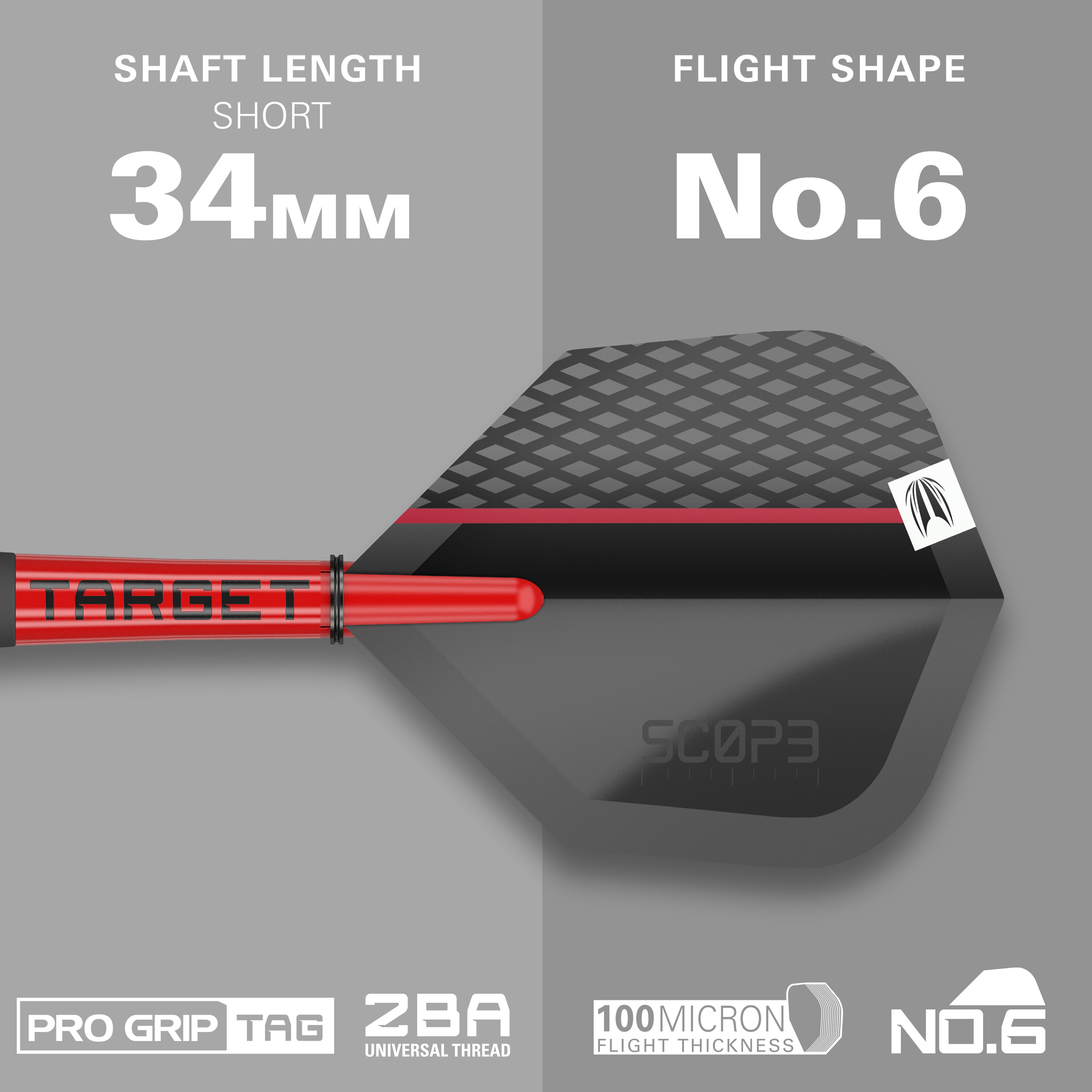 Target Scope 03 SP Steel Tip Darts Set 2024 - 90% Tungsten - 21g 23g 25g