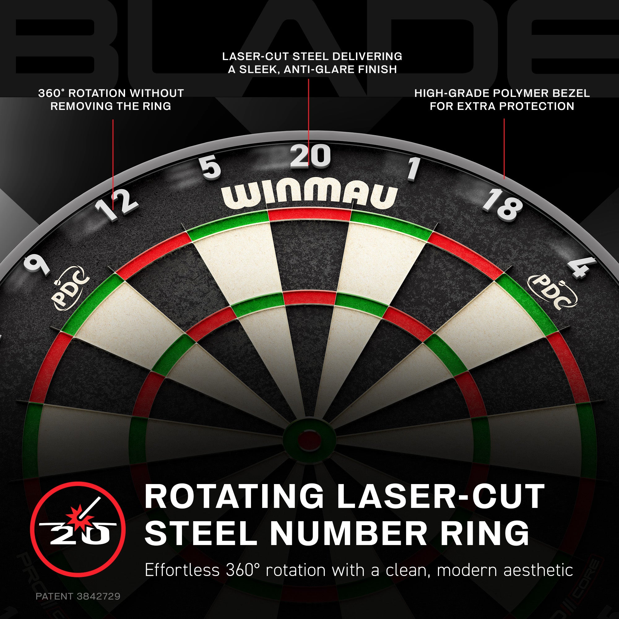 Winmau Blade X Pro Core - Official PDC Dartboard