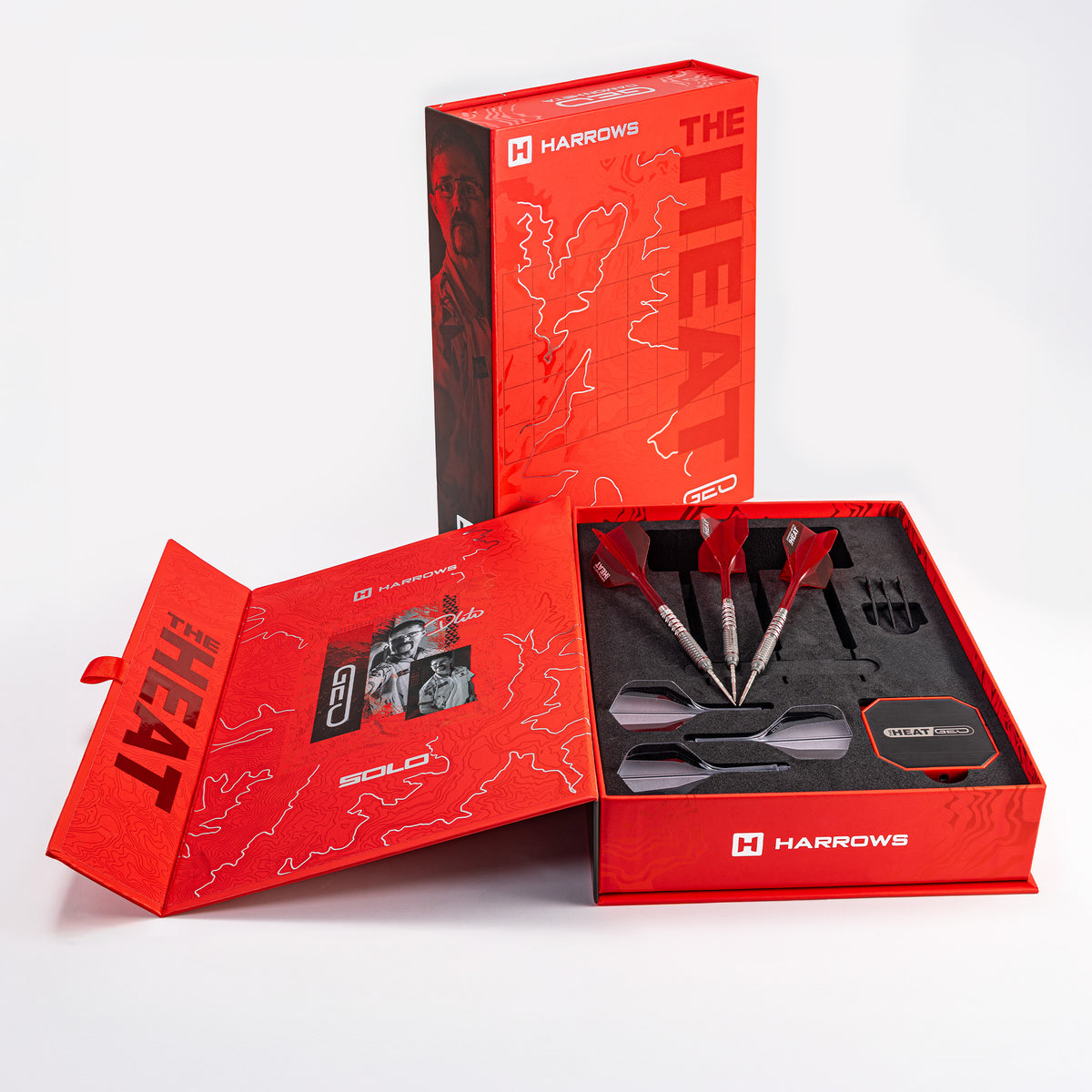 Harrows Damon Heat Geo - 90% Tungsten Quick Points Darts - 22g 23g 24g 25g