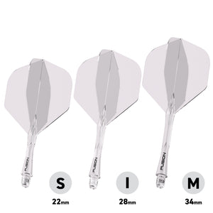 Winmau Fusion Integrated Flight & Shaft System - No2 - Clear