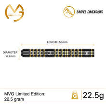 Winmau MVG Limited Edition Steel Tip Darts - 5 Year Anniversary Gift Box - 22.5g