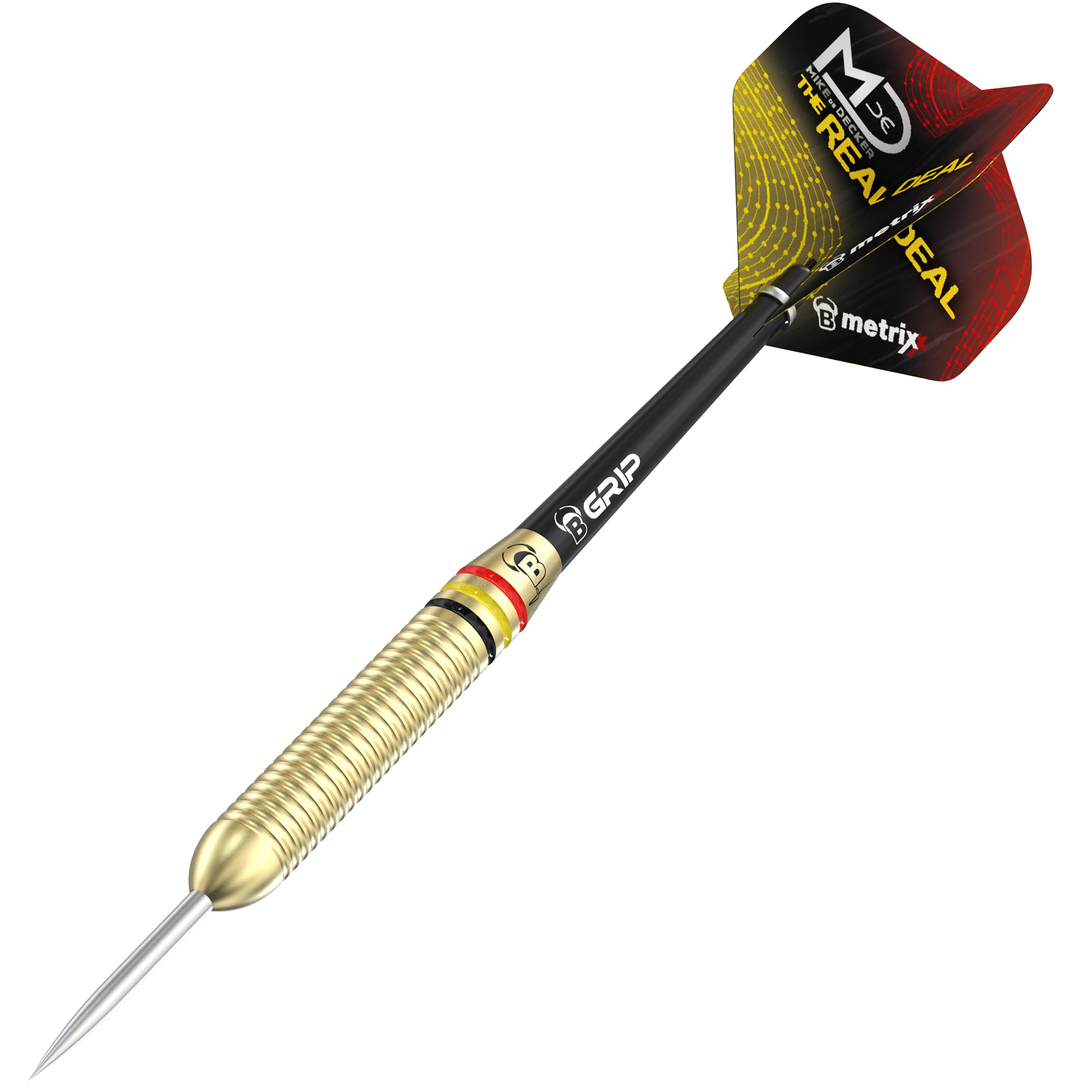 BULL'S Mike de Decker Player Brass Steel Darts Set - 20g