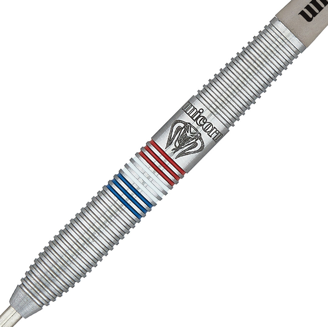 Unicorn Maestro Jeffrey 'The Black Cobra' De Zwaan Phase 2 Steel Tip Darts - 90% Tungsten - 23g 25g