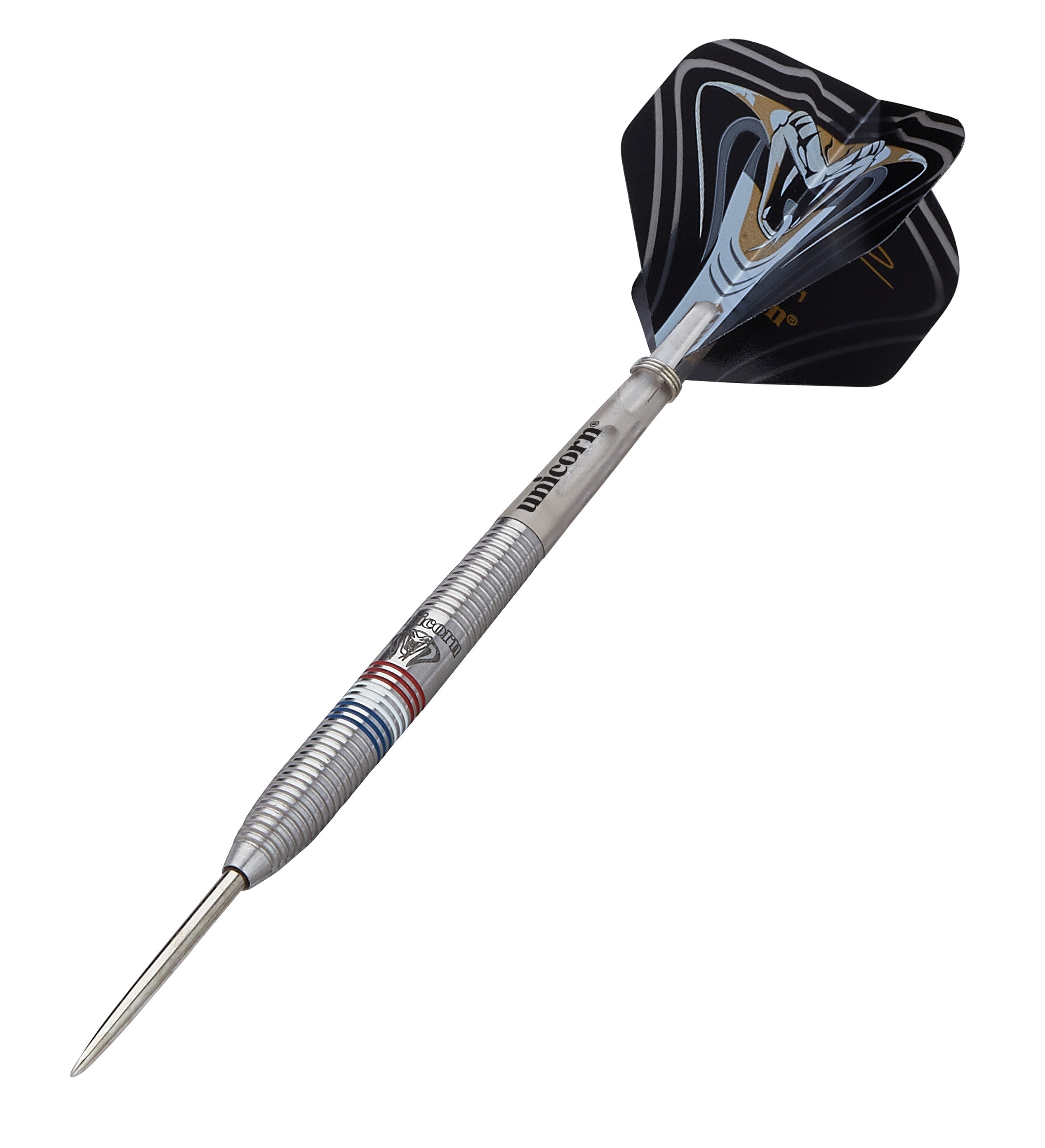 Unicorn Maestro Jeffrey 'The Black Cobra' De Zwaan Phase 2 Steel Tip Darts - 90% Tungsten - 23g 25g