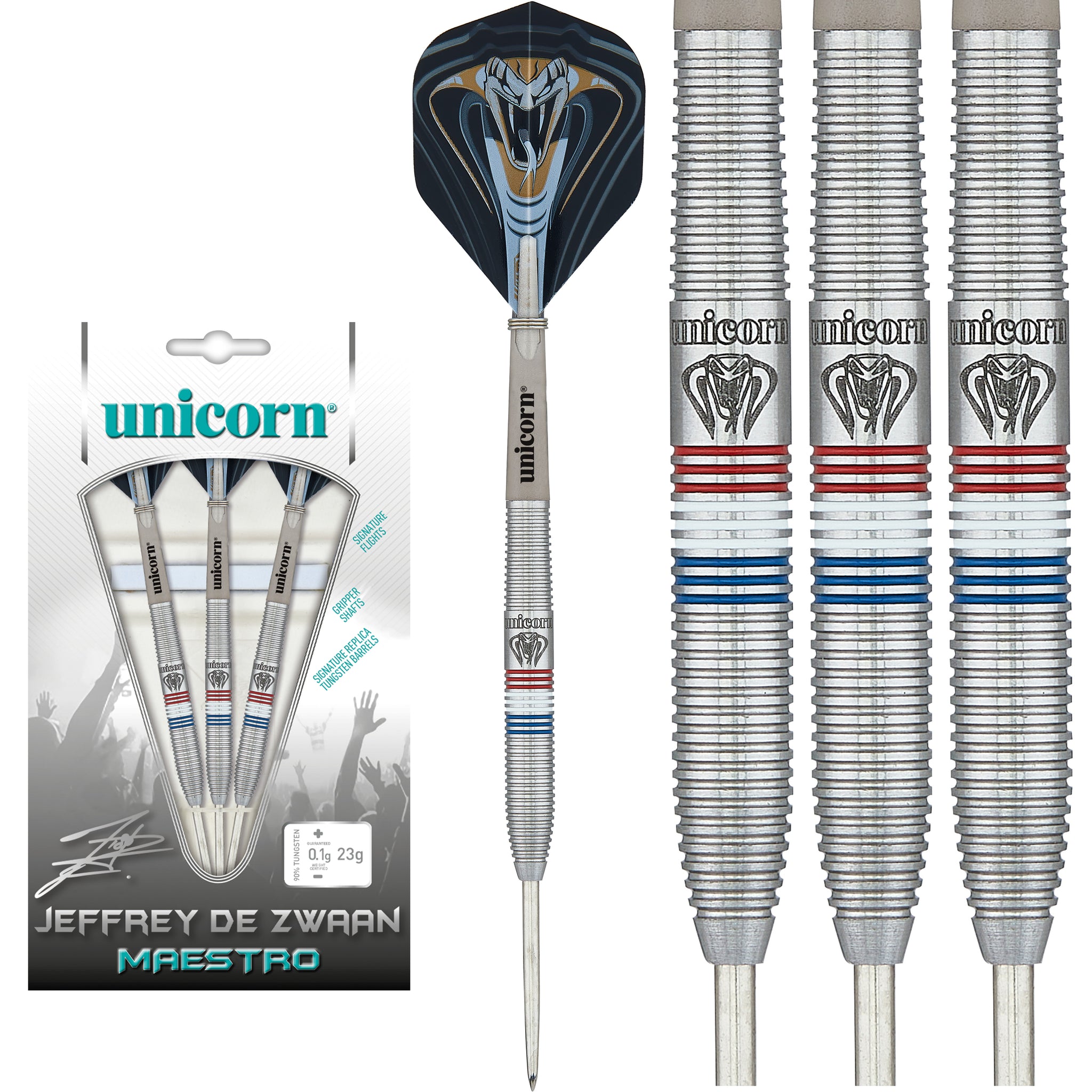 Unicorn Jeffrey De Zwaan Code 90% Steel Darts Szett | Másnapi Unicorn Jeffrey De Zwaan Code 90% Steel Darts Szett | Másnapi