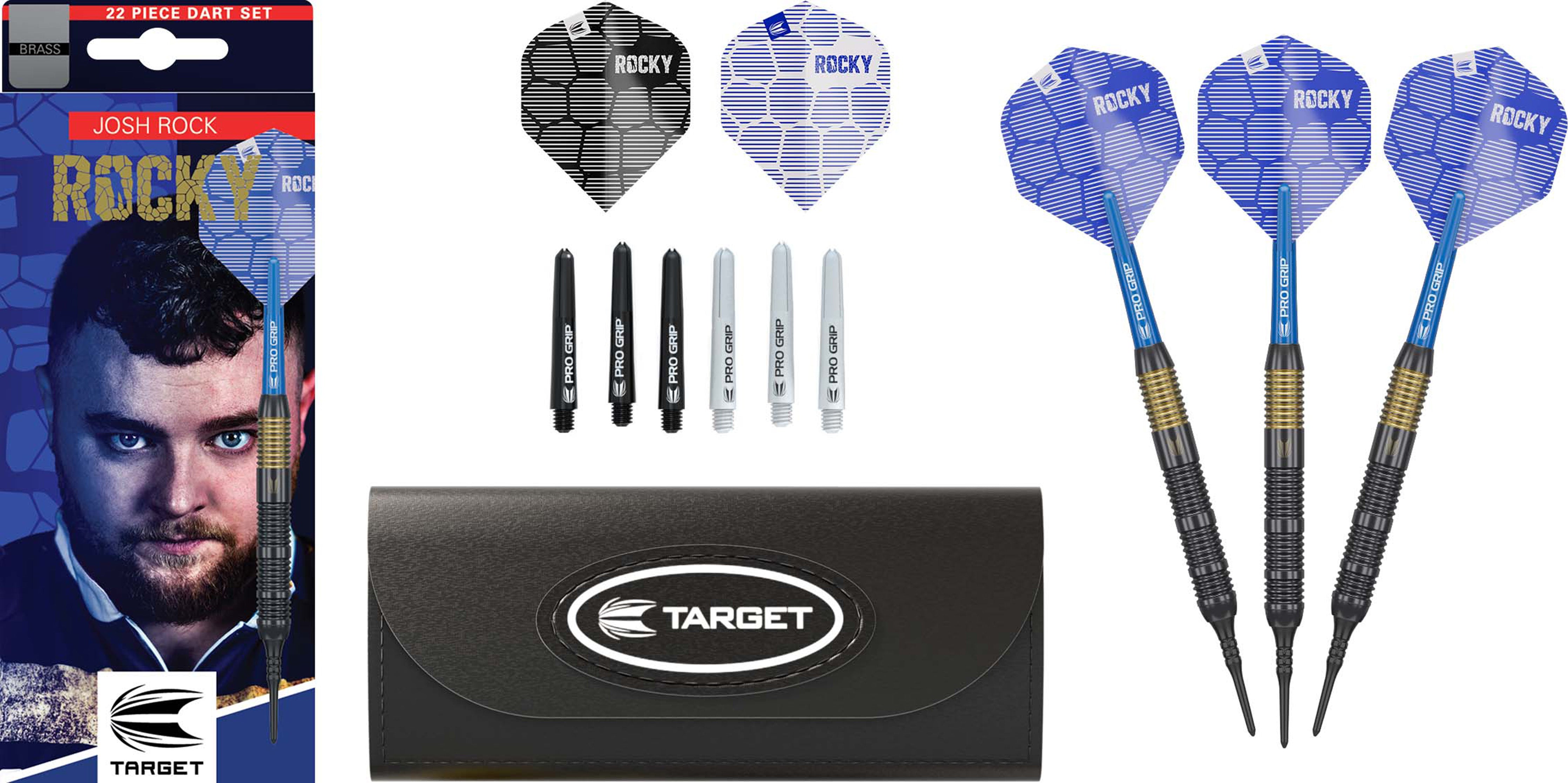 Target Josh Rock Brass Steel Tip Darts 2025 - 22g