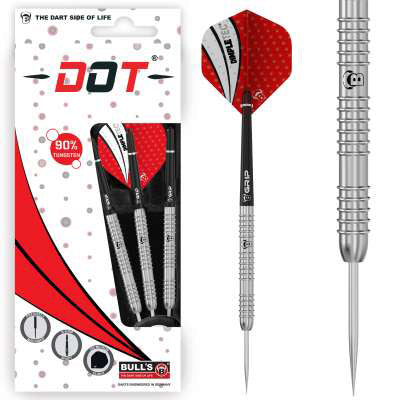 BULL'S Dot D8 - 90% Tungsten Steel Tip Darts - 23g 25g