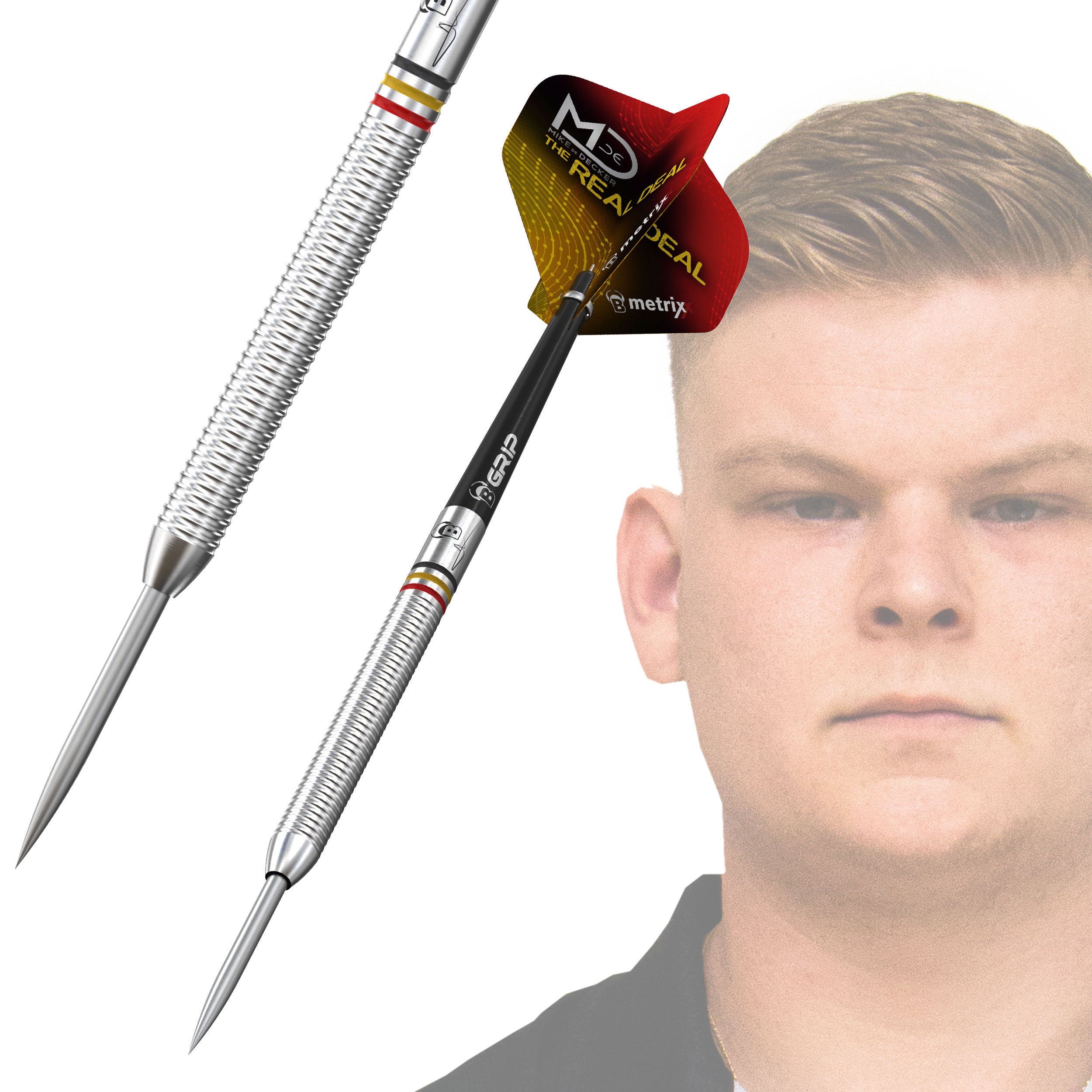 BULL'S Mike de Decker Steel Tip Darts - 22g 24g 26g
