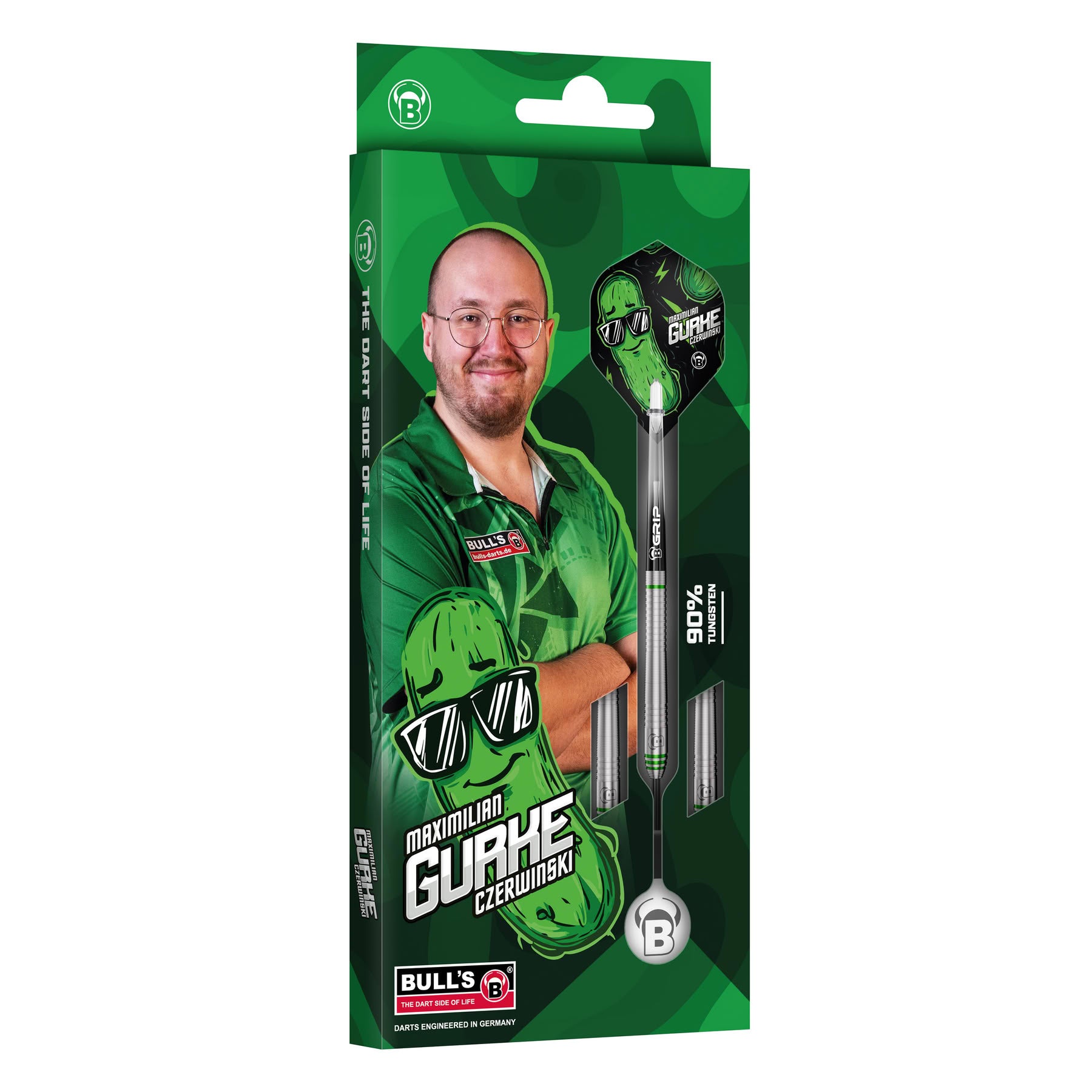 BULL'S Max "Gurke" Czerwinski - 90% Tungsten Steel Tip Darts - 23g 25g