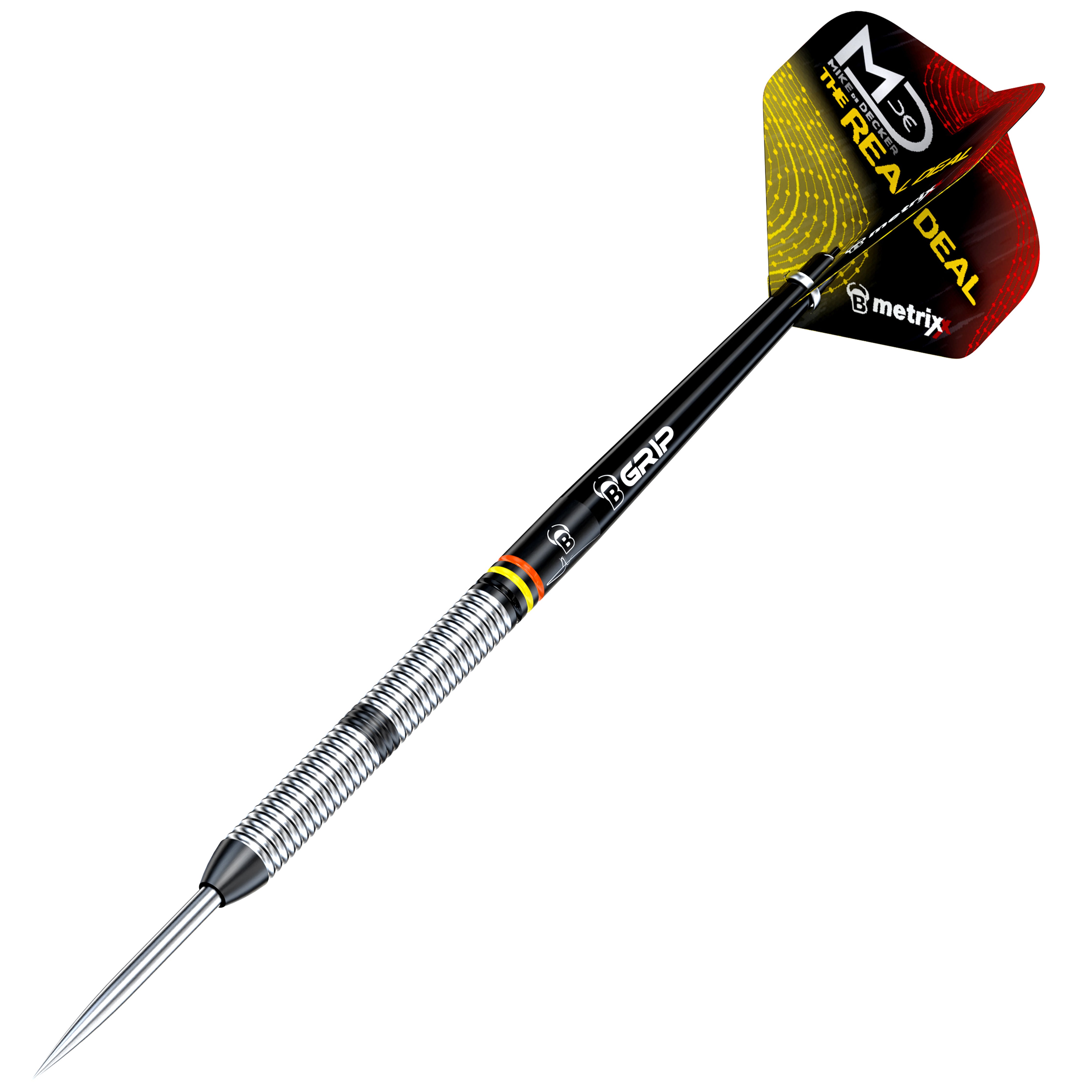 BULL'S Mike de Decker Black Edition Steel Tip Darts - 90% Tungsten - 22g 24g 26g