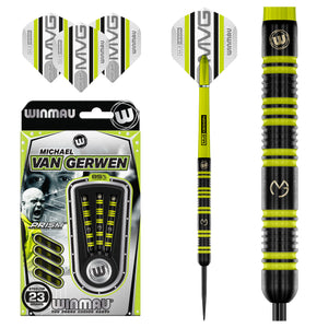 Winmau - Michael Van Gerwen - MVG - Pro Series - 85% Tungsten Darts - 23g 25g