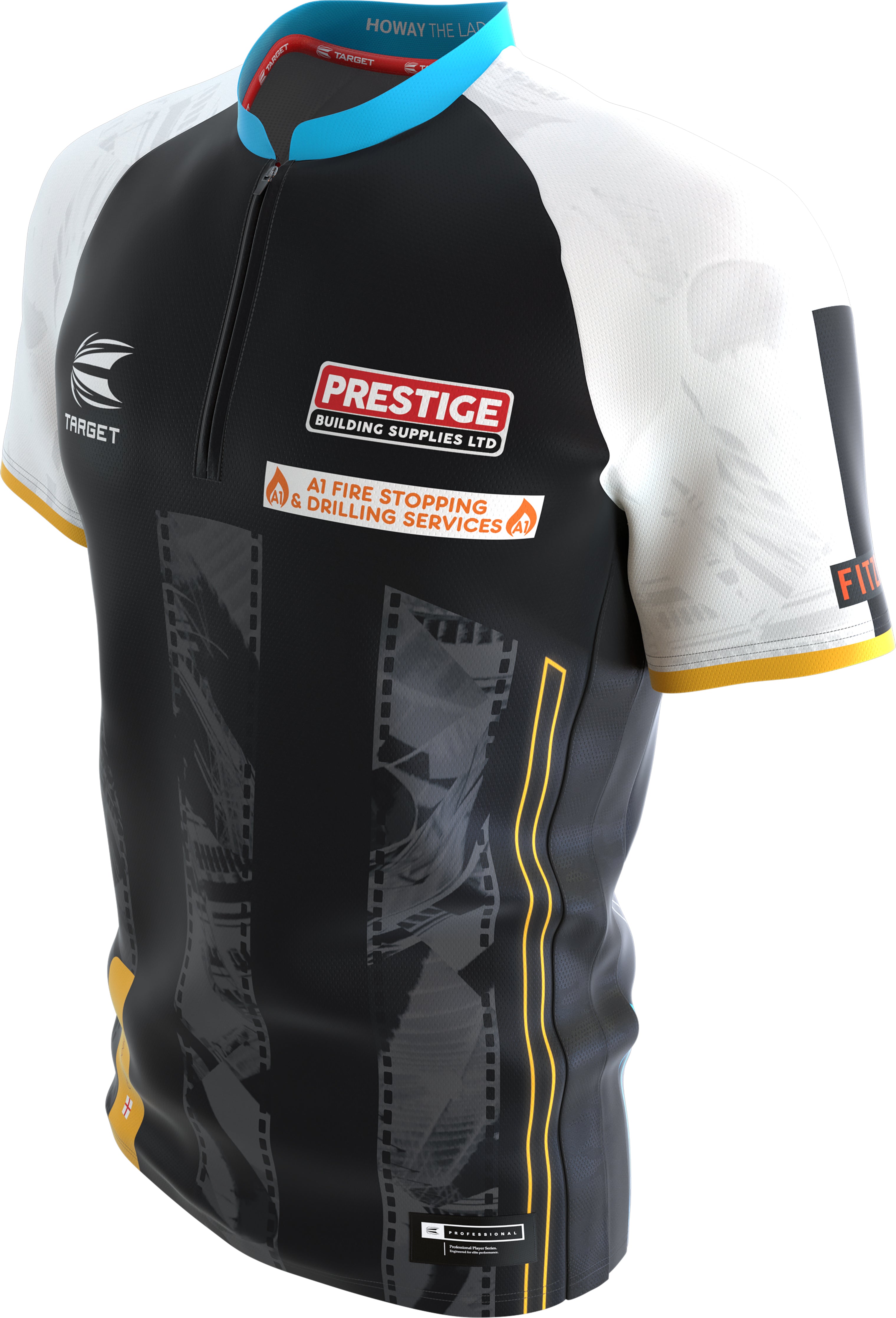 Target Chris Dobey - Hollywood - Cool Play Collarless Dart Shirt - Small - 4XL