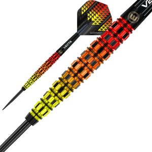 Winmau Firestorm Flame - 90% Tungsten Darts - Tapered - 21g 23g 25g