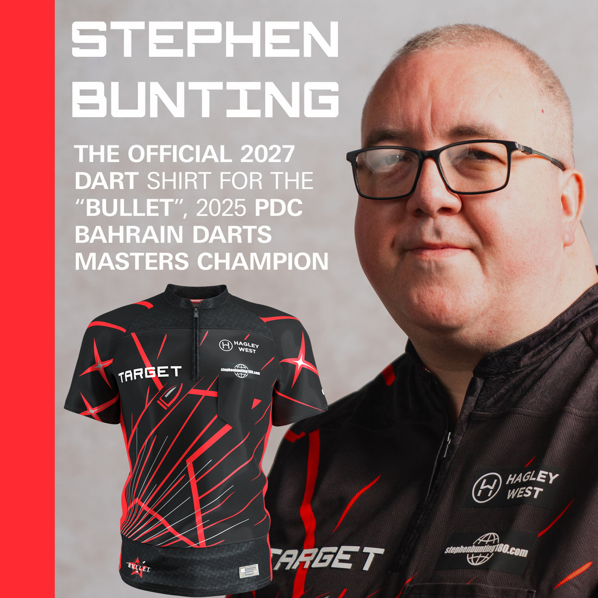 Target Stephen Bunting - The Bullet - Dart Shirt - 2027 - 8 Years - 4XL