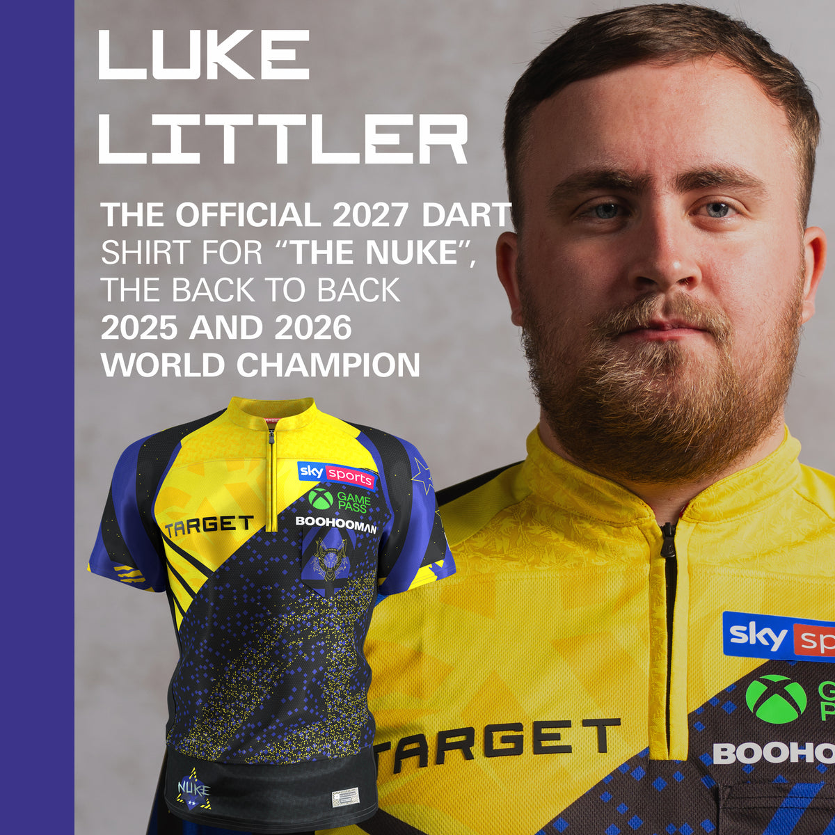 Target Luke Littler - The Nuke - Dart Shirt - 2027 - 8 Years - 4XL