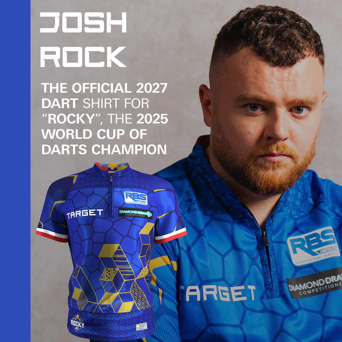 Target Josh Rock - Rocky - Dart Shirt - 2027 - 8 Years - 4XL