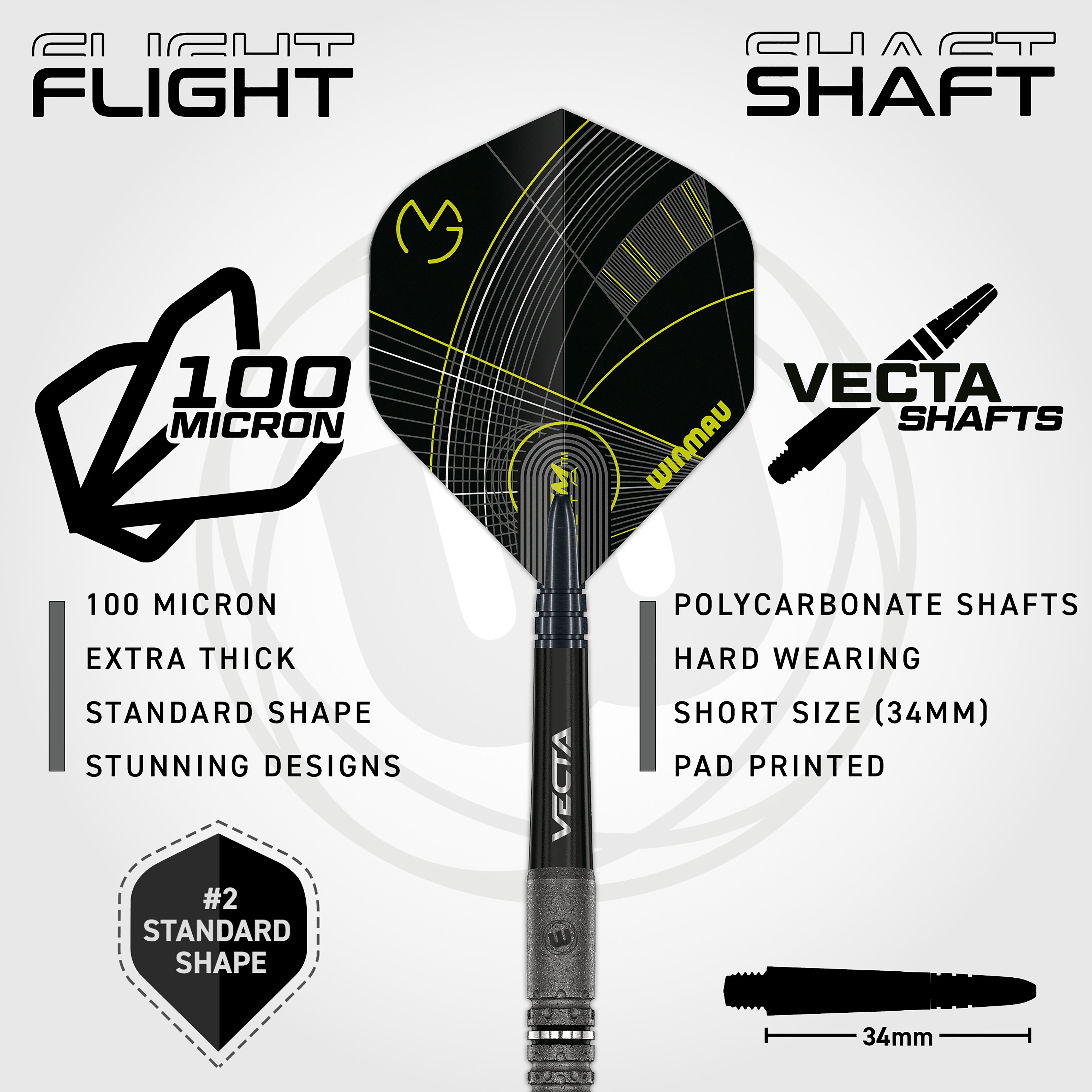 Winmau Michael Van Gerwen - MVG - Signature Edition - 90% Tungsten Dar
