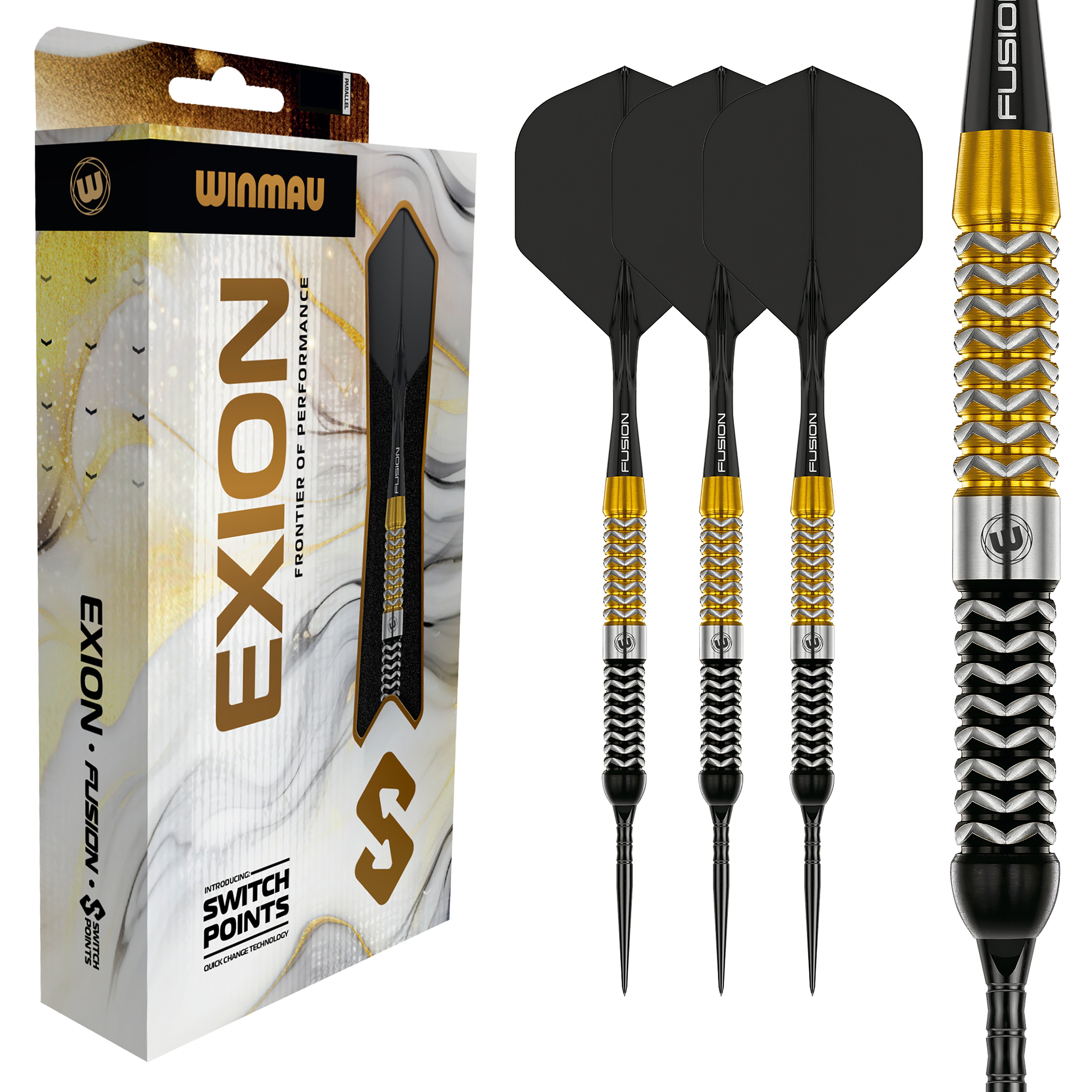 Winmau Exion - 90% Tungsten Darts - Switch Point System - 22g 23g 24g
