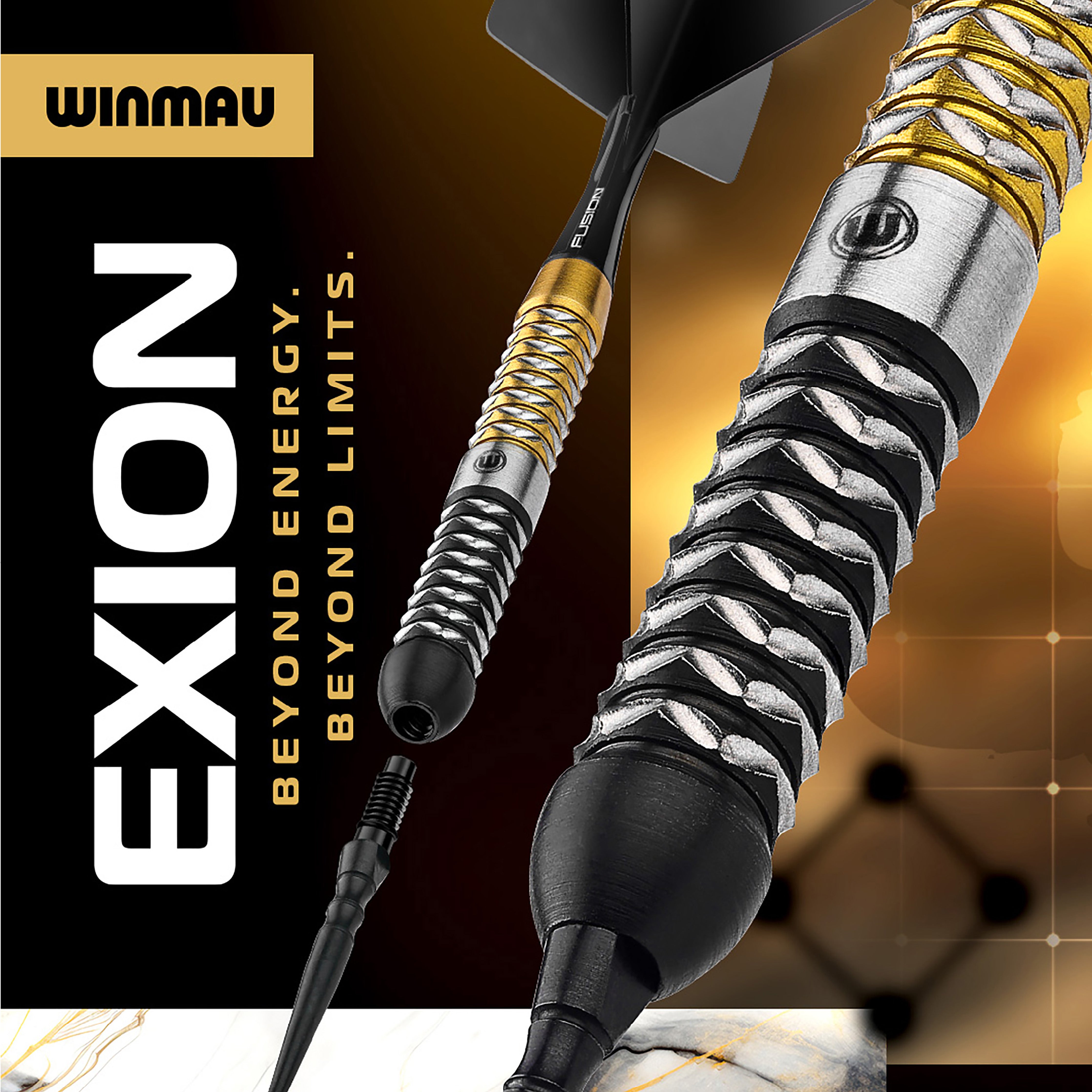 Winmau Exion - 90% Tungsten Darts - Switch Point System - 22g 23g 24g