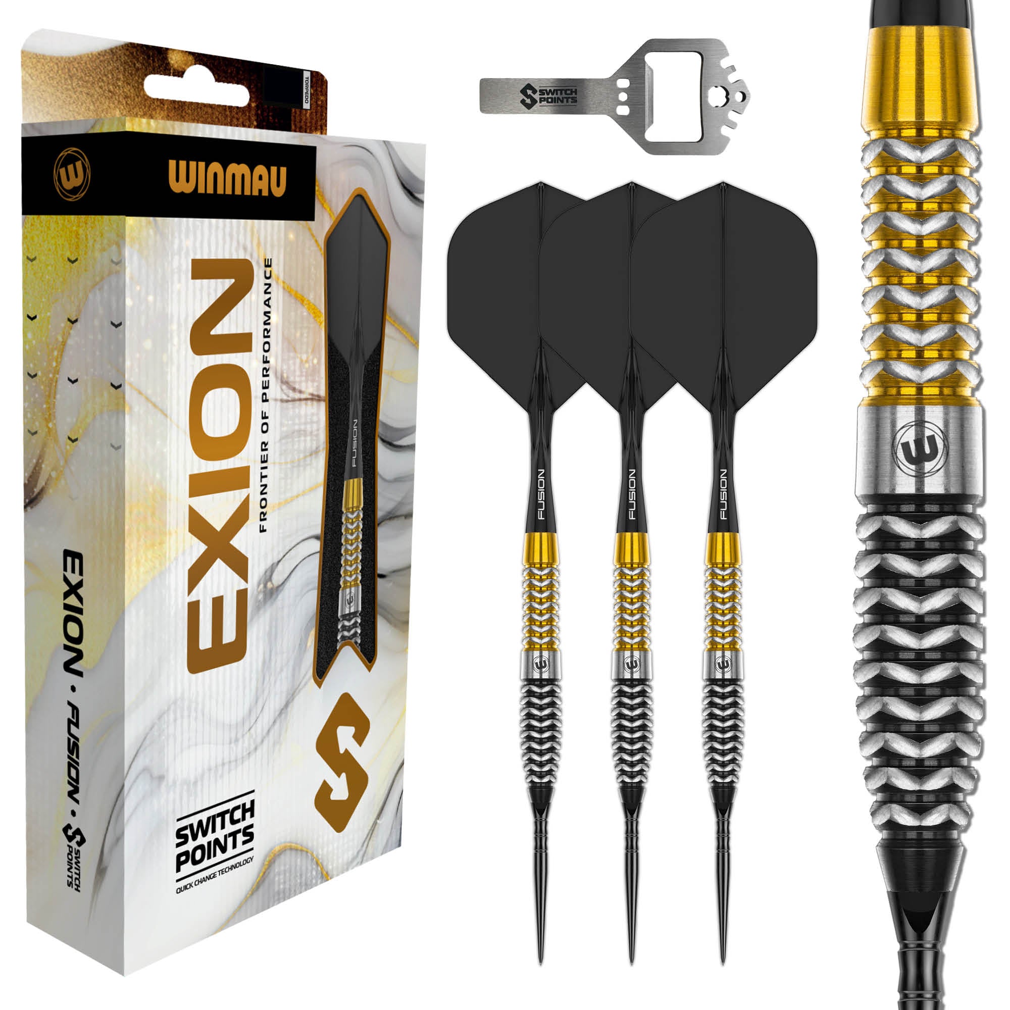 Winmau Exion - Torpedo - Switch Points - 90% Tungsten Darts - 22g 23g 24g
