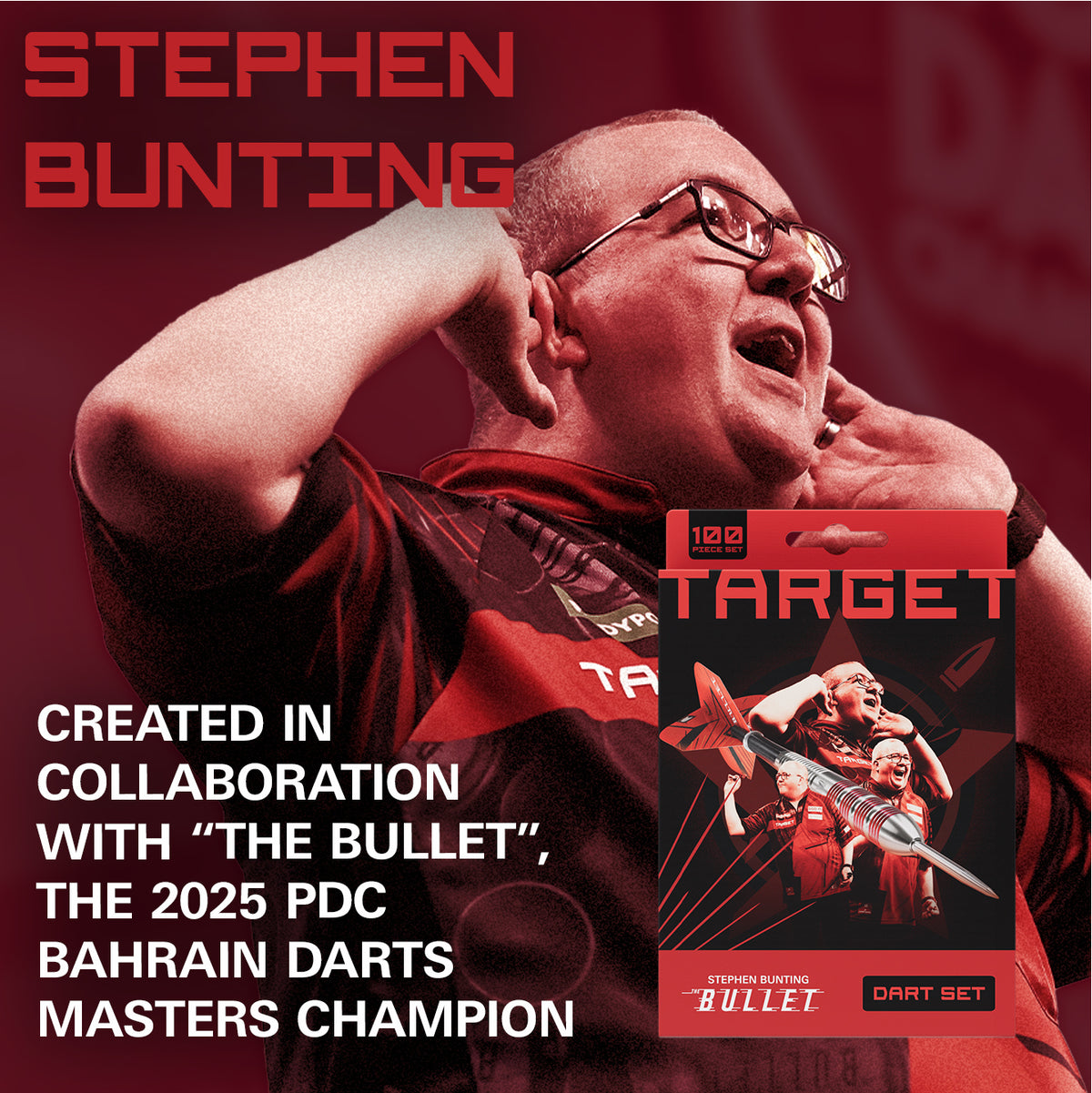 Target Stephen Bunting - The Bullet - 100 Piece - Brass Darts Set