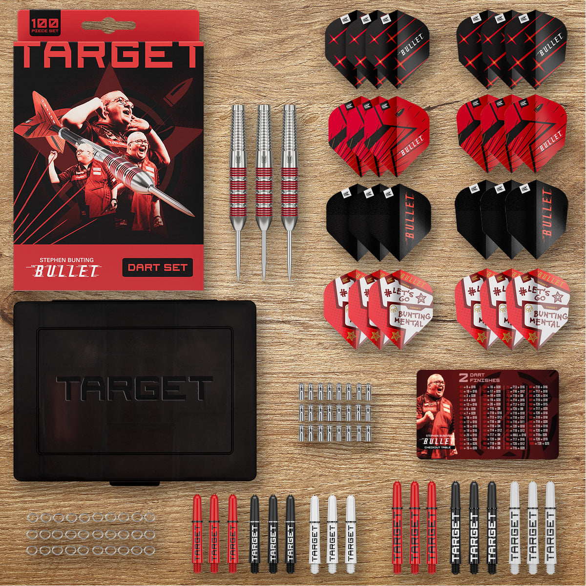 Target Stephen Bunting - The Bullet - 100 Piece - Brass Darts Set