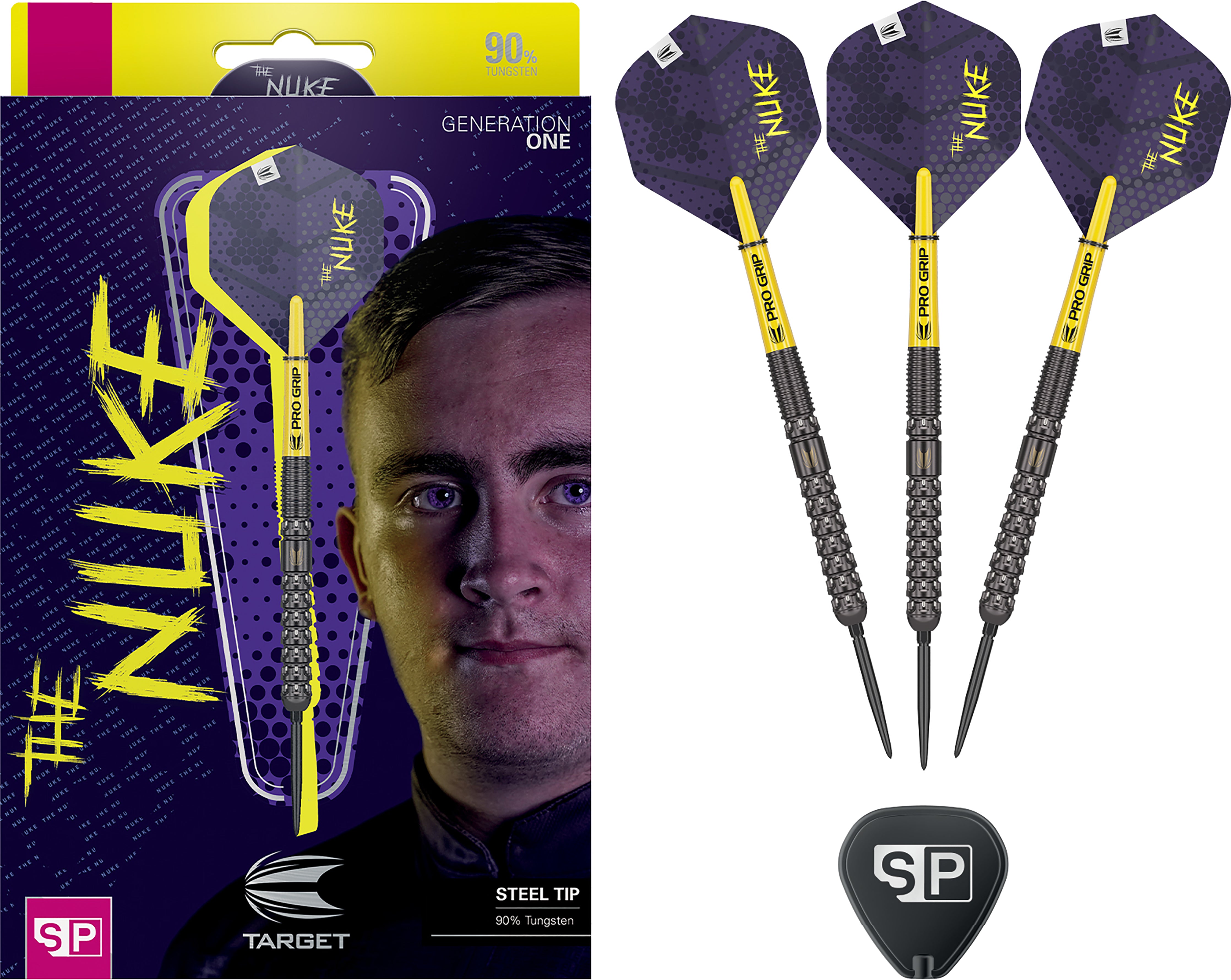 TARGET LUKE LITTLER 2BA THE NUKE ルークリトラー Target Luke Littler - The Nuke - Gen 1 - 90% Tungsten Darts - Swiss -