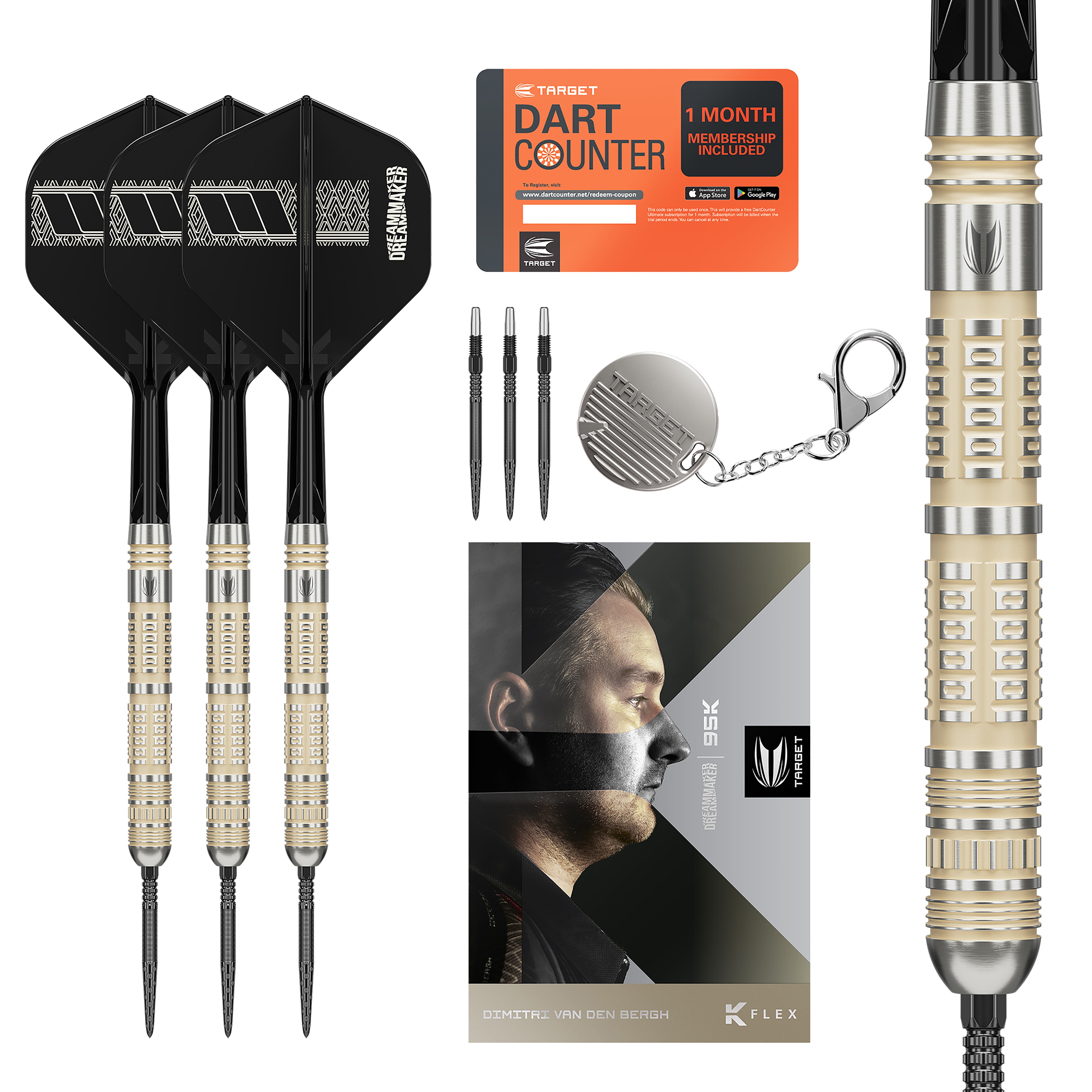 Target Dimitri Van Den Bergh 95K - 95% Tungsten Darts - 22g 23g 24g