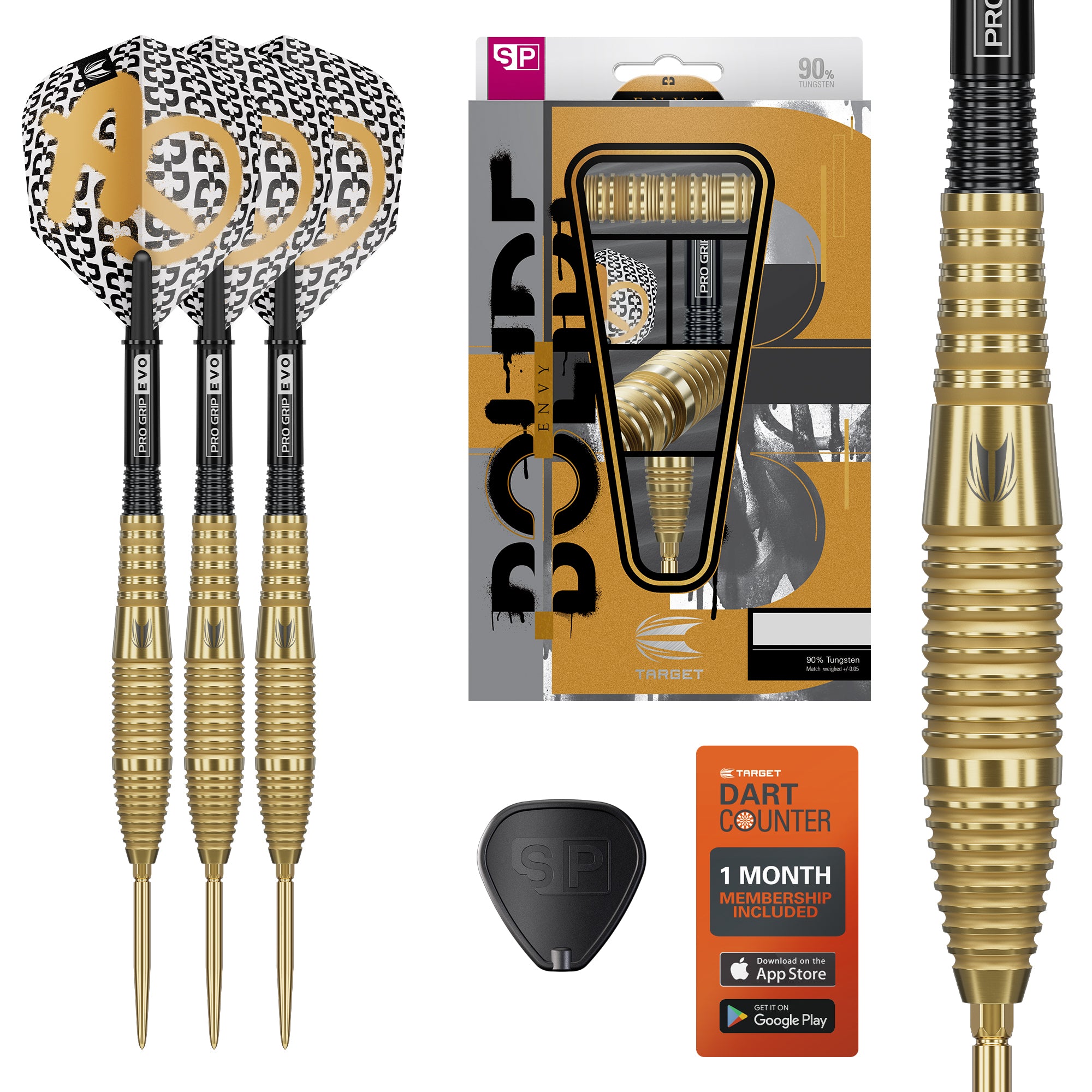 Target Bolide Envy 05 - 90% Tungsten Darts - Swiss Point - 22g 24g 26g