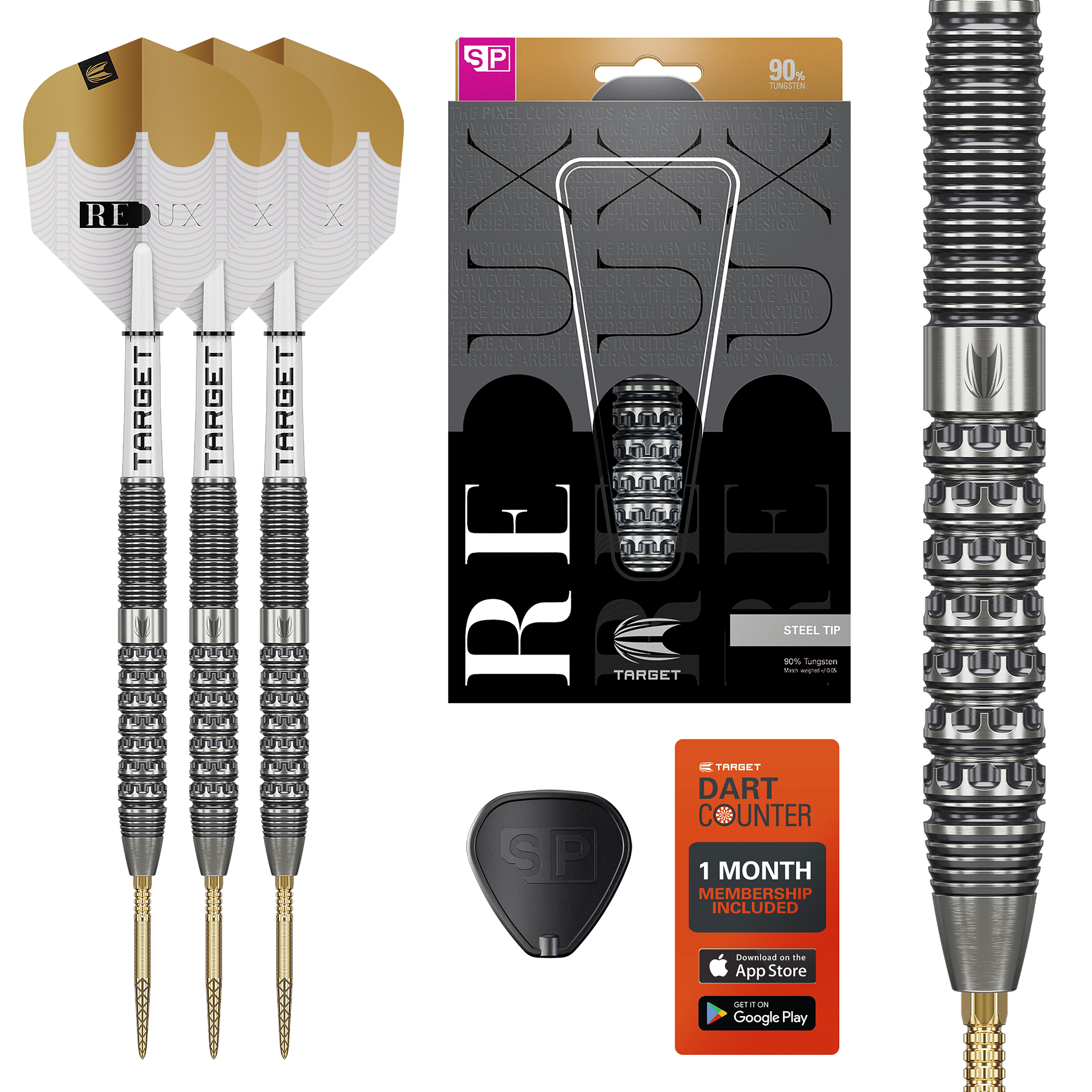 Target Redux 01 - 90% Tungsten Darts - Swiss Points - 22g 23g 24g 25g