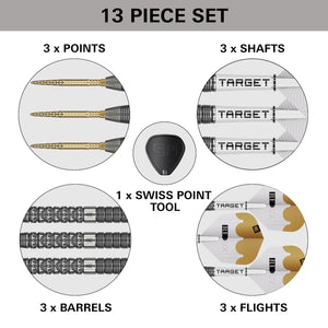 Target Redux 01 - 90% Tungsten Darts - Swiss Points - 22g 23g 24g 25g
